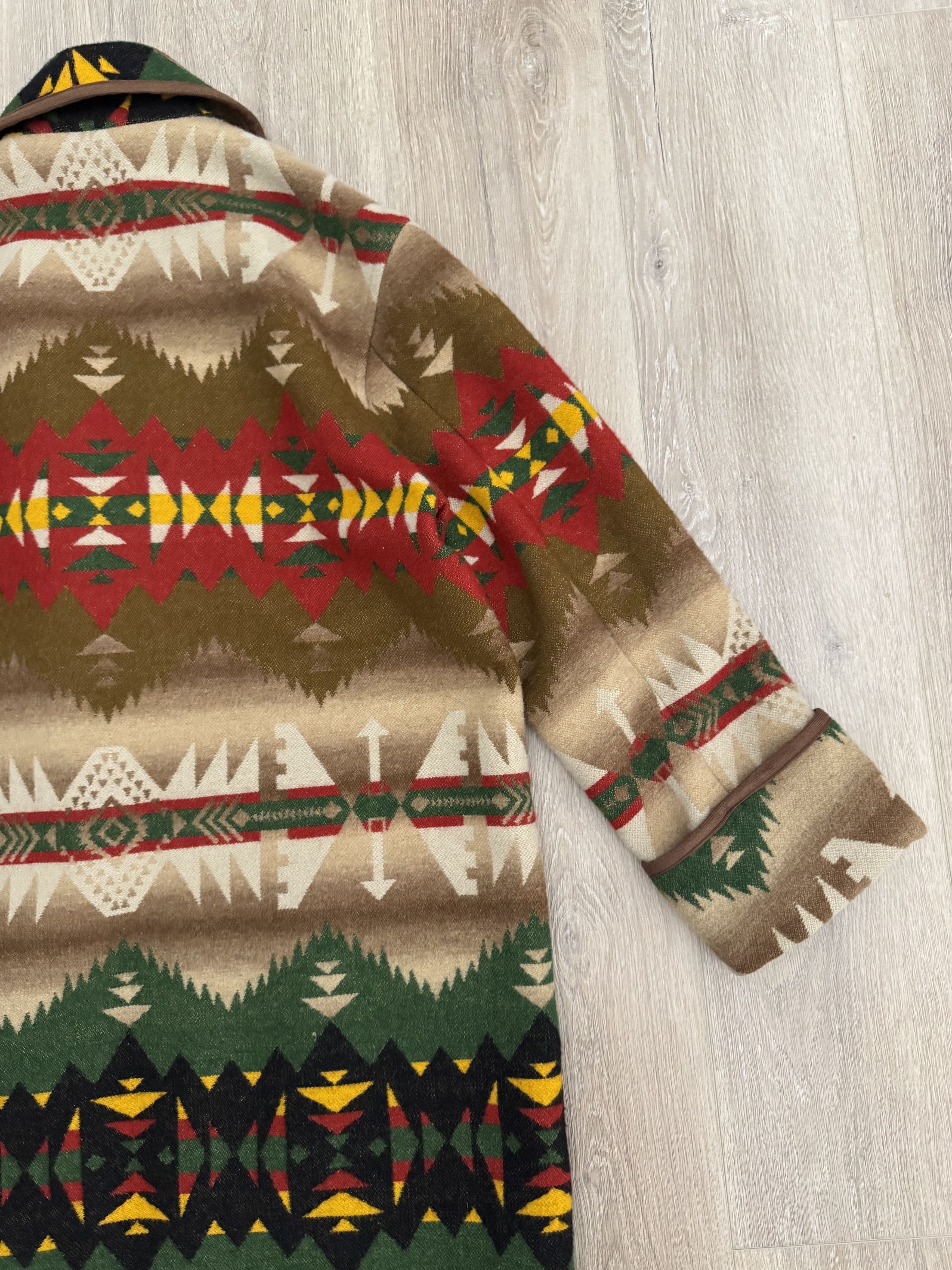 Polo Ralph Lauren Polo Country Aztec Robe Wool Blanket Coat Vintage Western Size US M / EU 48-50 / 2 - 16 Thumbnail