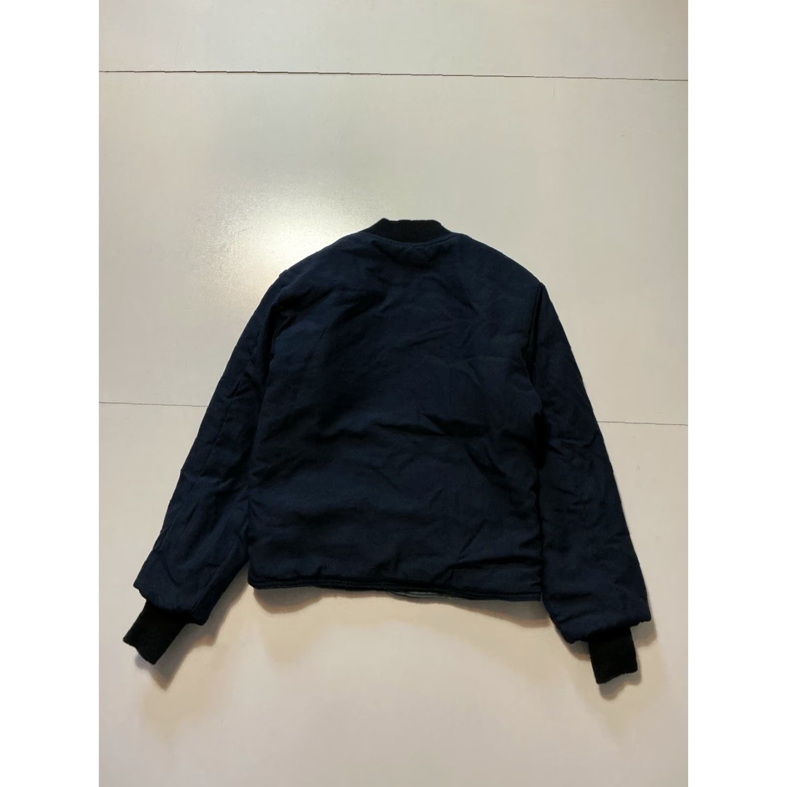 Vintage VINTAGE Bulwark Jacket Nomex IIIA Flame Resistant Chevron Navy Blue Sleeve Liner Size S Mens Blue Jacket Size US S / EU 44-46 / 1 - 2 Thumbnail