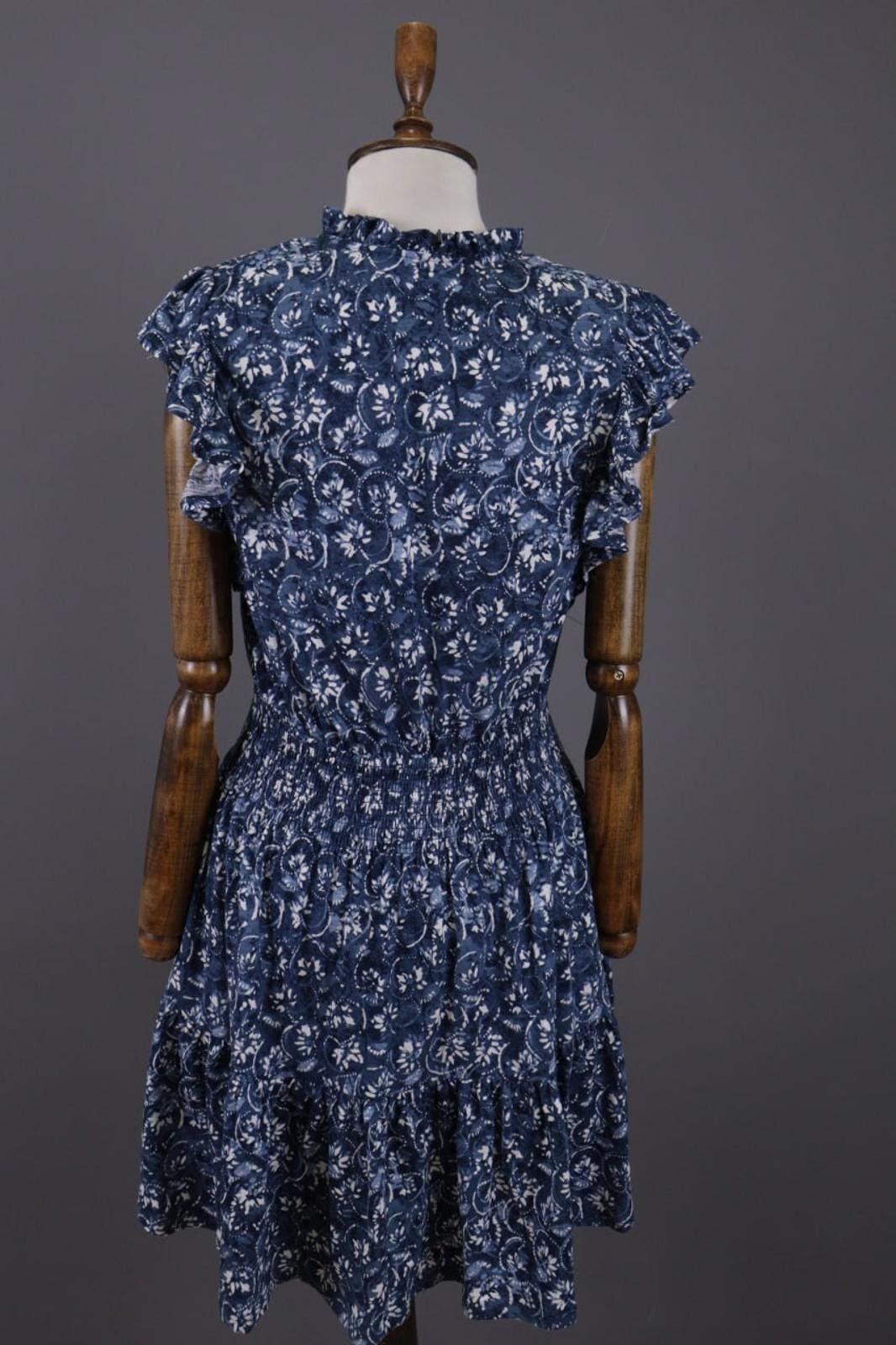 Lauren Ralph Lauren Lauren Ralph Lauren Blue Floral Blouse Short Dress Size 4 Size S / US 4 / IT 40 - 12 Thumbnail