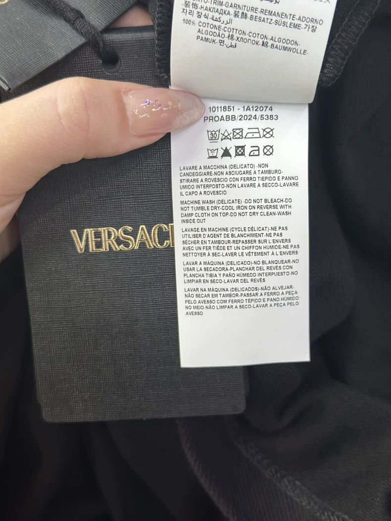 Versace Versace Men's Crew Neck Black Casual T-Shirt Short Sleeve Size US XL / EU 56 / 4 - 9 Thumbnail