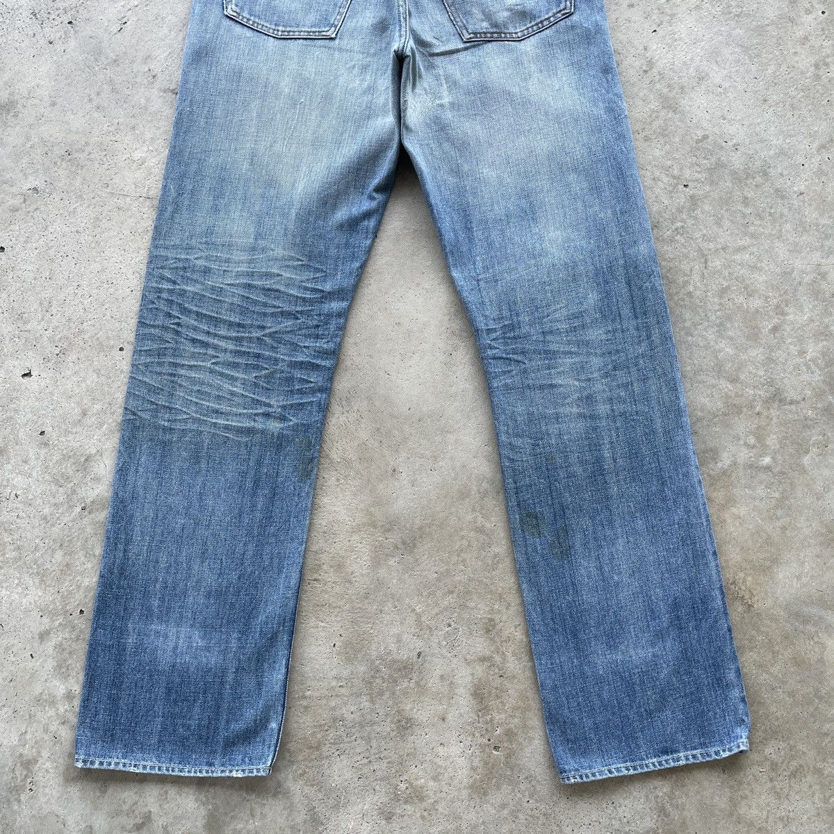 Japanese Brand × Jean Vintage Japanese Faded Fly Button Jeans Denim Pants W32 Size US 32 / EU 48 - 12 Thumbnail