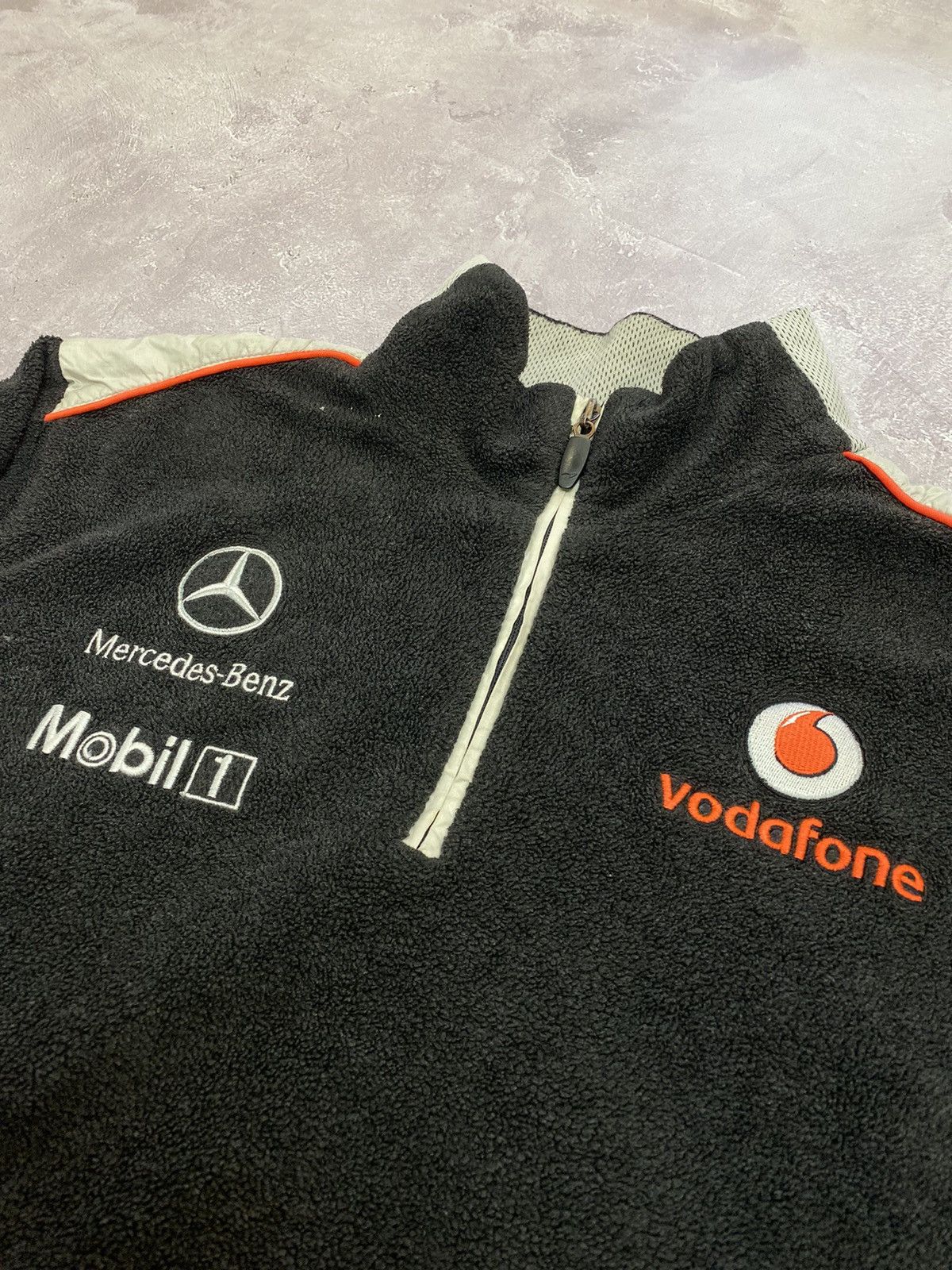 Mercedes-Benz Vintage Vodafone Mercedes McLaren 1/4 Zip Fleece Size US L / EU 52-54 / 3 - 4 Thumbnail