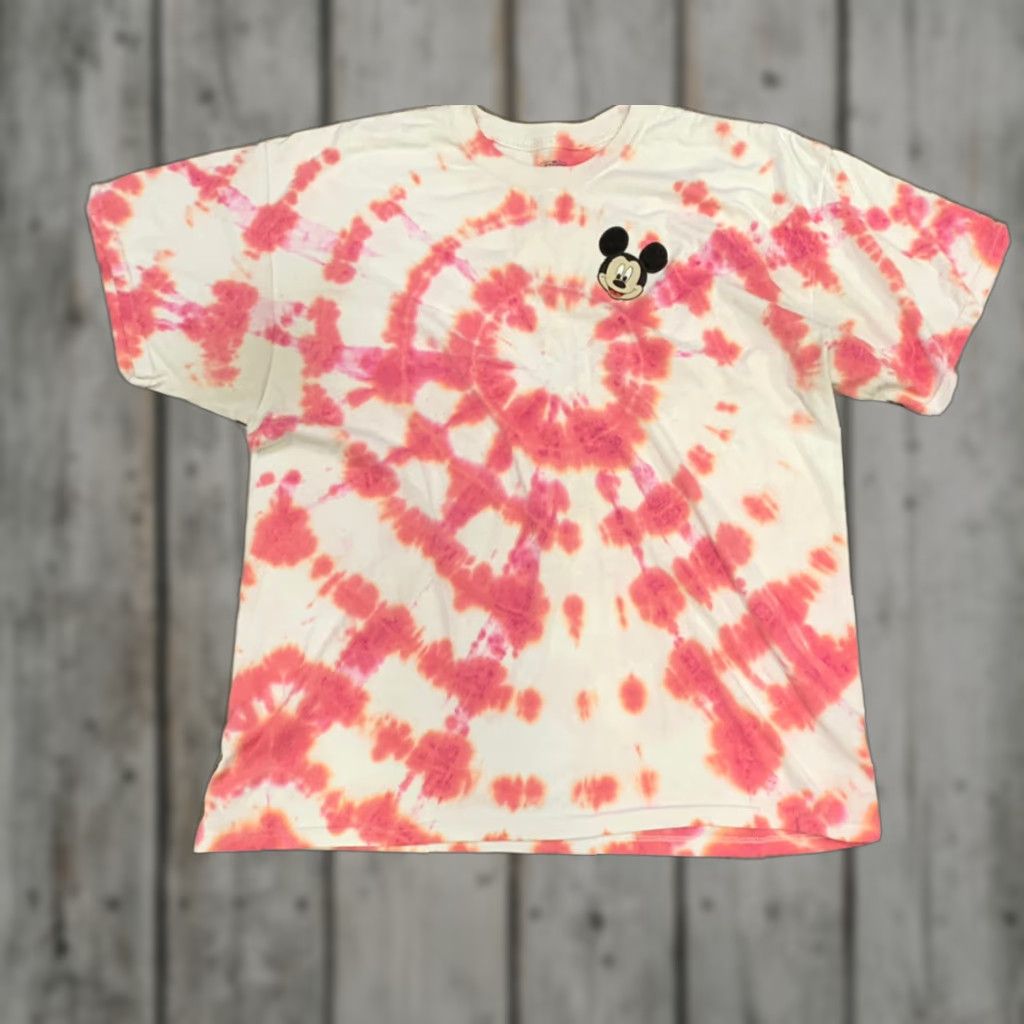 Jerzees Mickey Mouse Mens Tie Dye T Shirt 2XL Extra Large Size US XXL / EU 58 / 5 - 1 Thumbnail