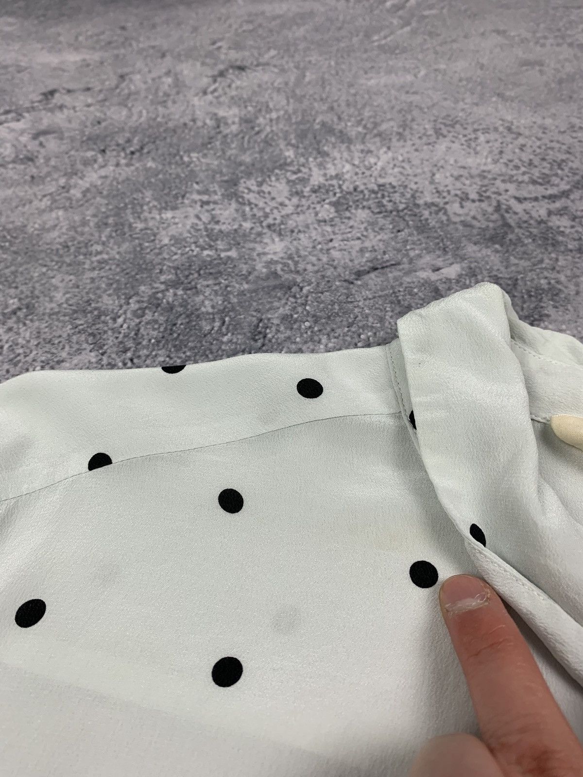 Sezane Sezane Ann Silk Blouse Women's Sz 38 Polka Dot Shirt Blouse Size S / US 4 / IT 40 - 11 Thumbnail