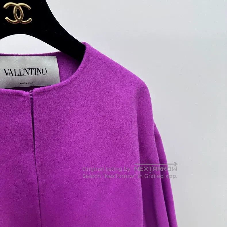 Valentino Valentino Dragon fruit cloak coat Size S / US 4 / IT 40 - 3 Thumbnail