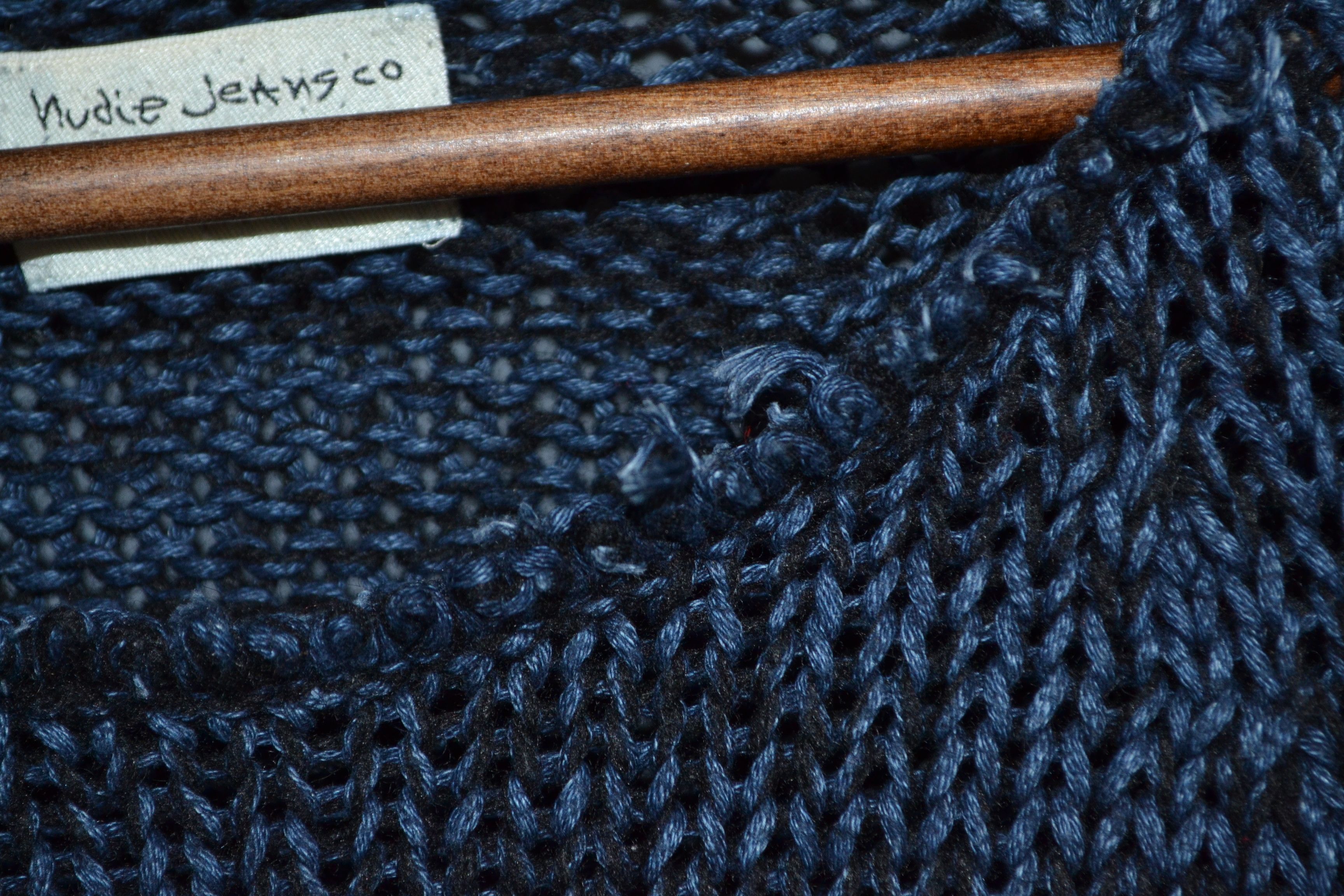 Nudie Jeans Nudie Jeans Indigo Cotton Wool Oversized Sweater Knit M Size US M / EU 48-50 / 2 - 4 Thumbnail
