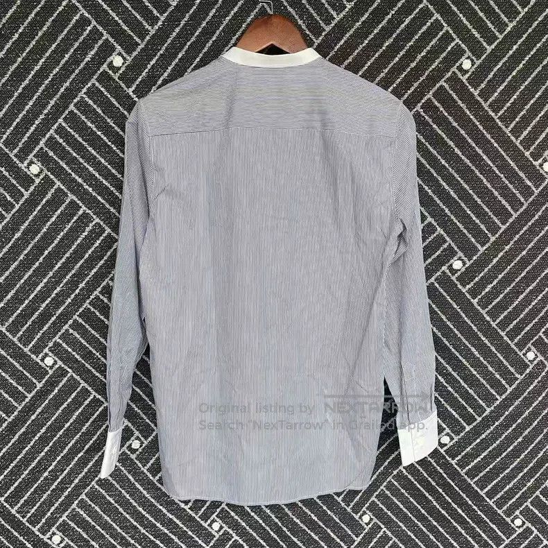 Fendi Fendi Ladies Collar Striped Blue and White Shirt Size XXS / US 00 / IT 34 - 2 Thumbnail