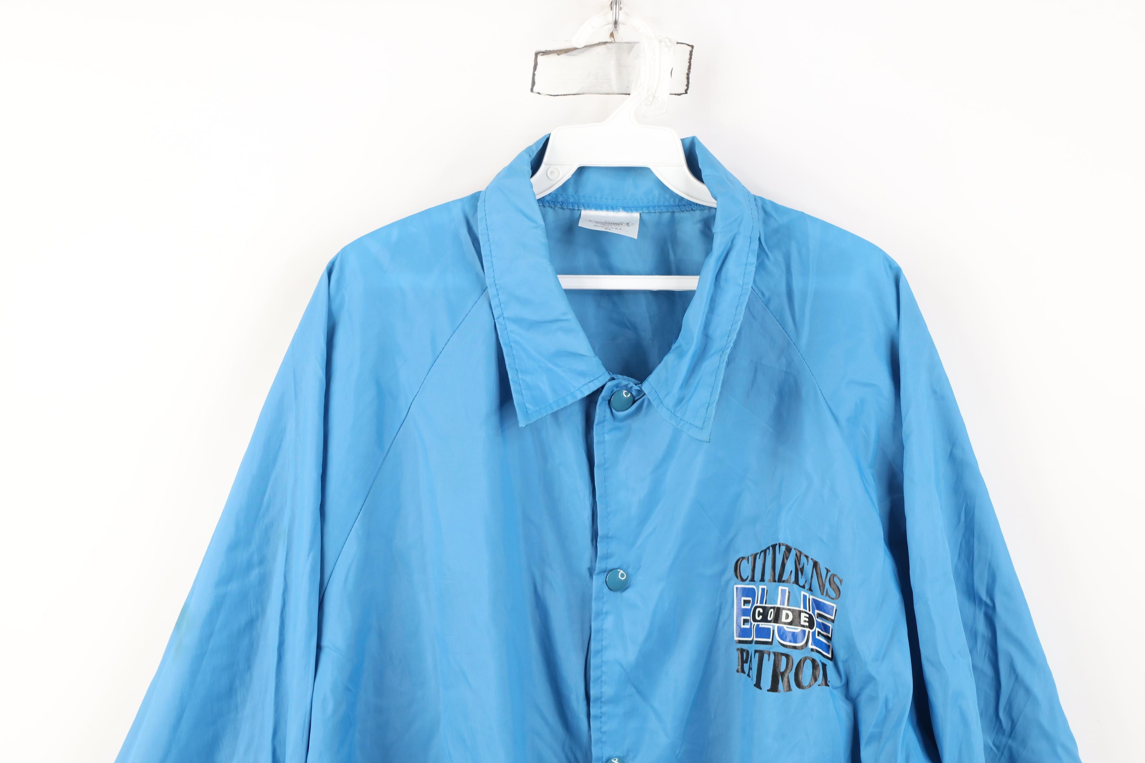 Vintage Vintage 70s 80s Blue Code Coach Coaches Windbreaker Jacket Size US XL / EU 56 / 4 - 2 Thumbnail