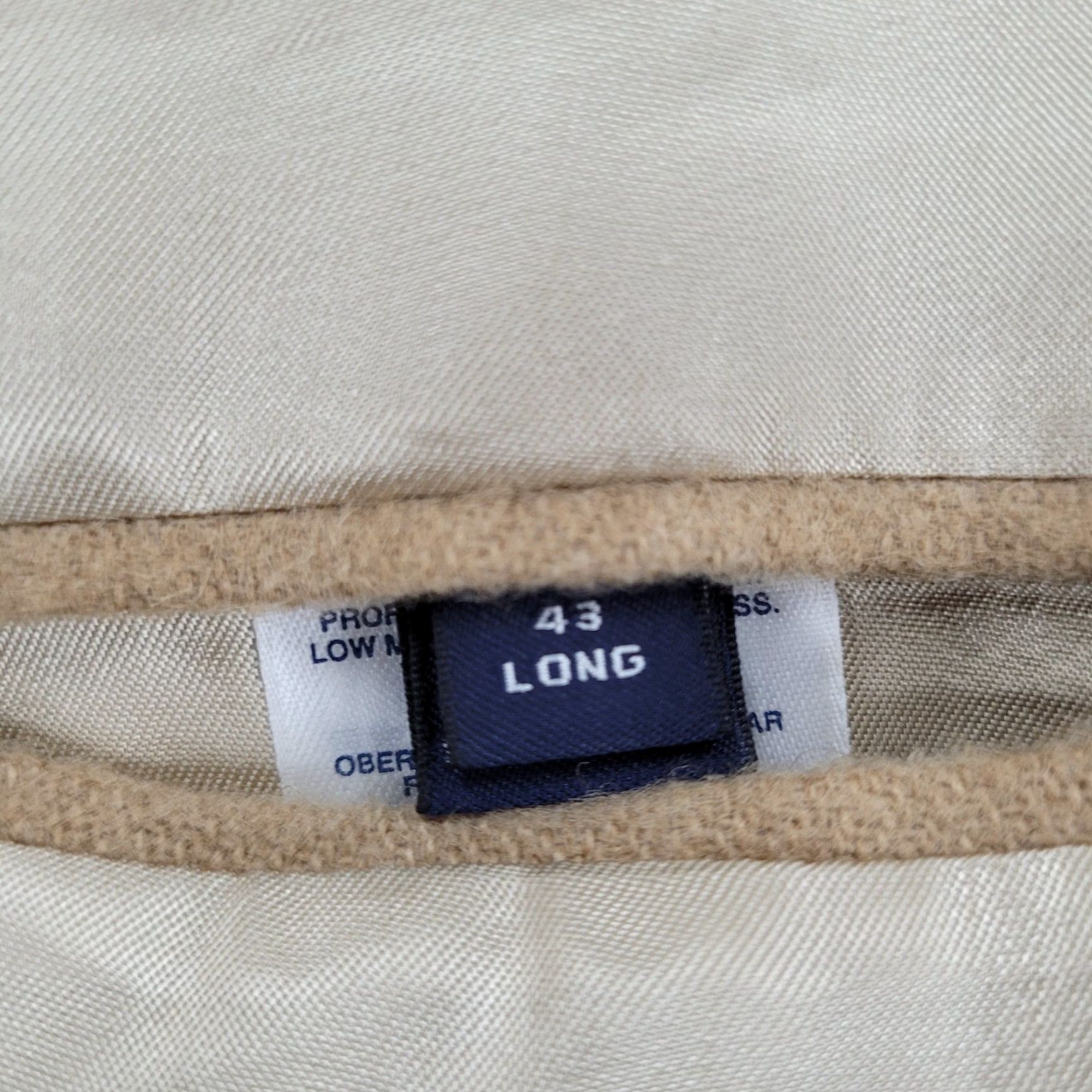 Lands' End Lands' End Blazer Sport Coat 2 Button Single Vented Notch Mens 43 Regular Brown Camelhair 100% Camelhair/Acetate Lining Long Size 46R - 4 Thumbnail