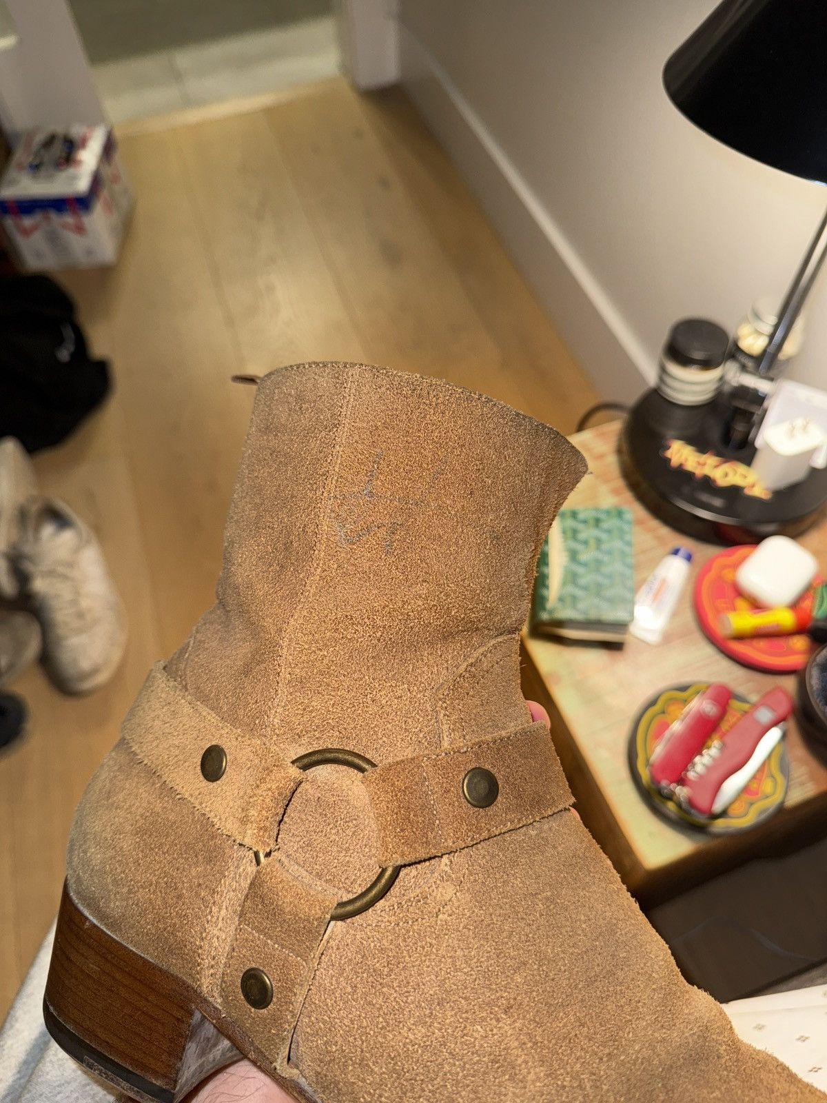 Saint Laurent Paris Saint Laurent Wyatt boot signed by The Hellp Size US 12 / EU 45 - 3 Thumbnail