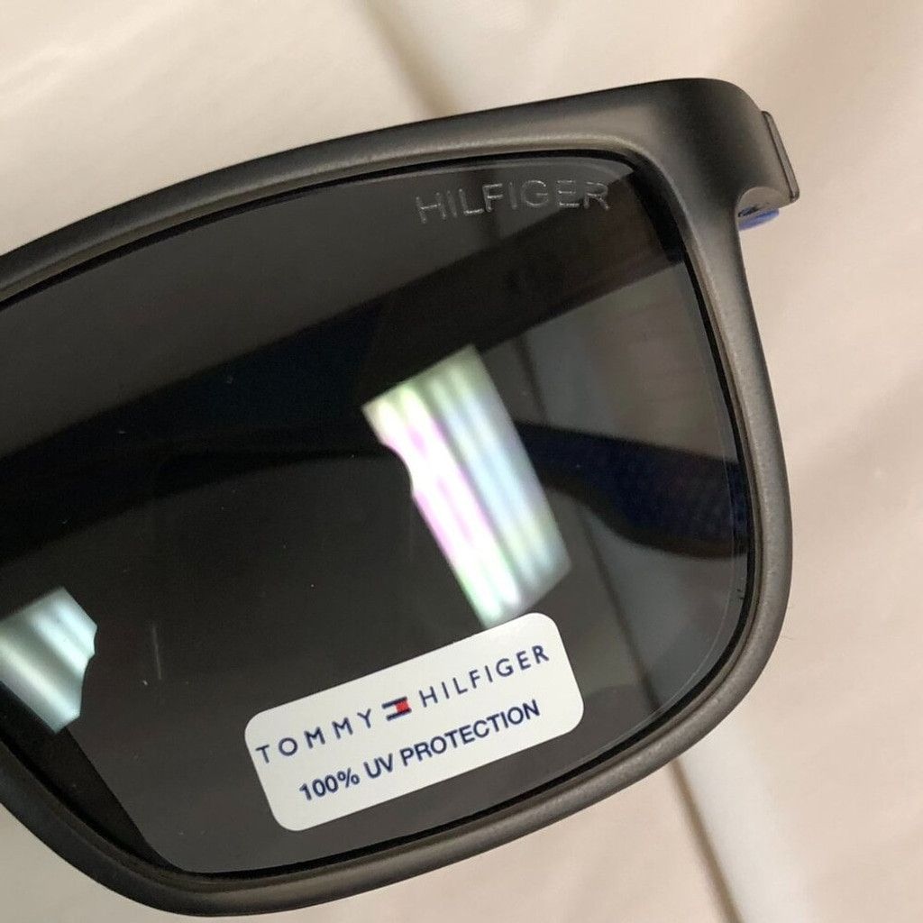 Tommy Hilfiger Tommy Hilfiger Blue & Gray Square Frame Sunglasses Size ONE SIZE - 4 Thumbnail