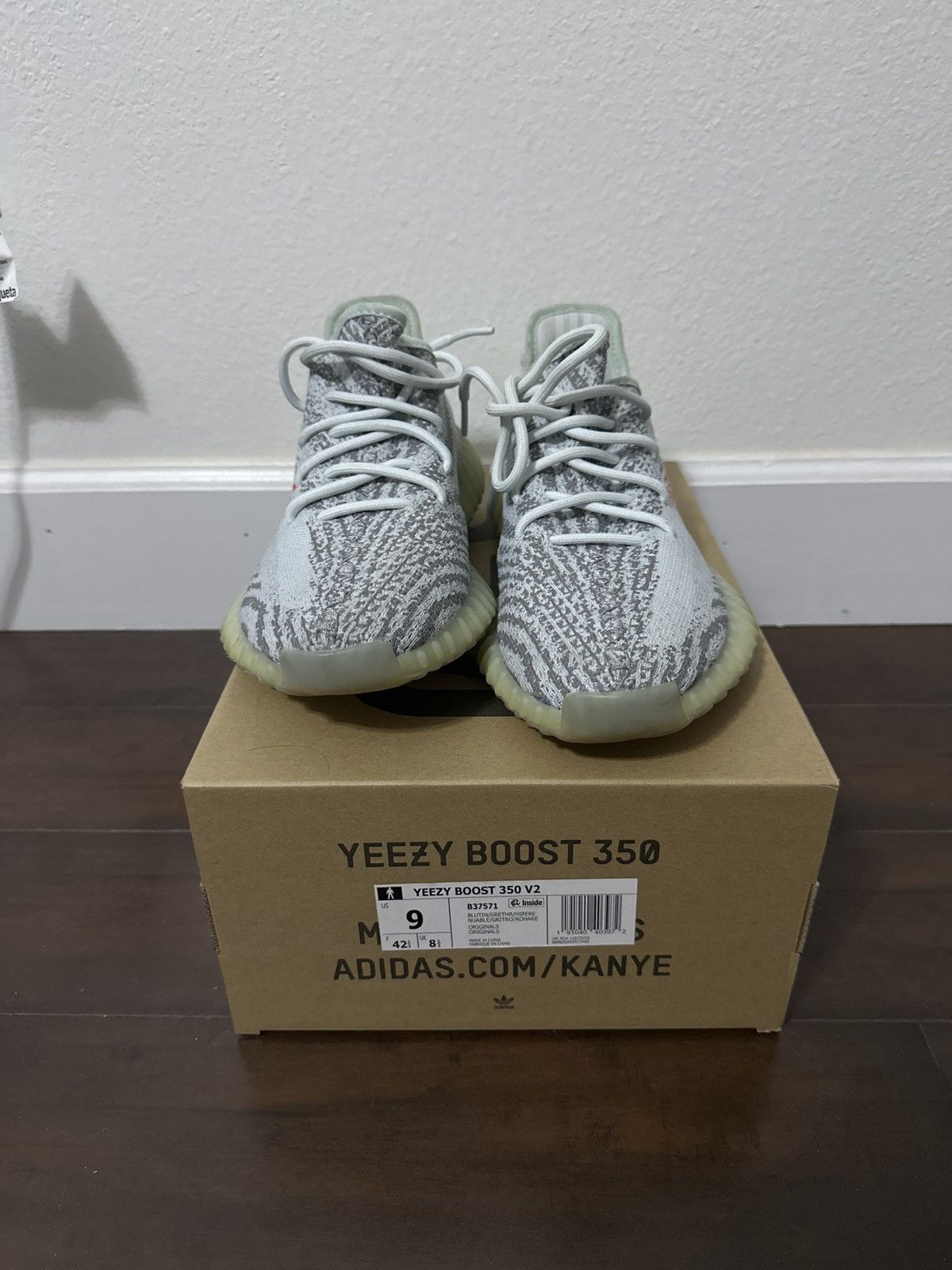 Adidas × Kanye West × Yeezy Yeezy Blue Tint size 9 Size US 9 / EU 42 - 5 Thumbnail