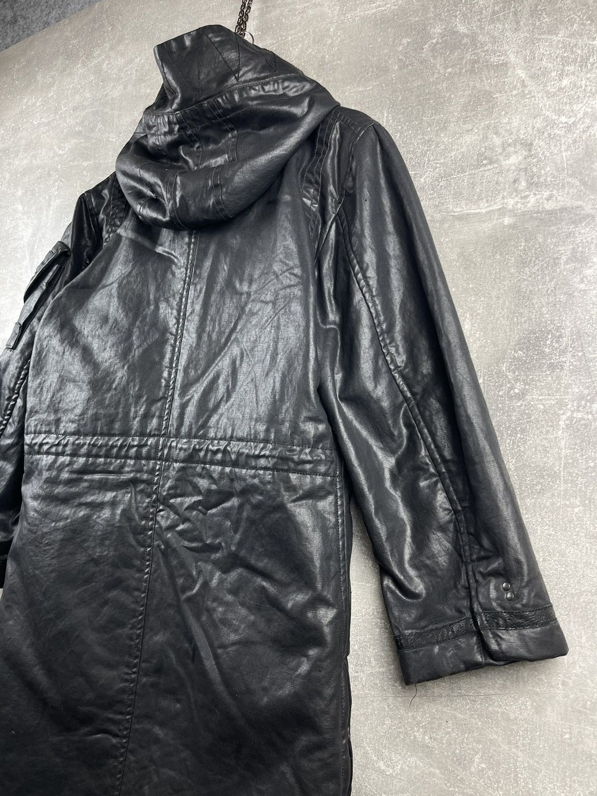 Messagerie Messagerie Black Opium Avant Garde Rubberized Waterprof Coat Size US M / EU 48-50 / 2 - 14 Thumbnail