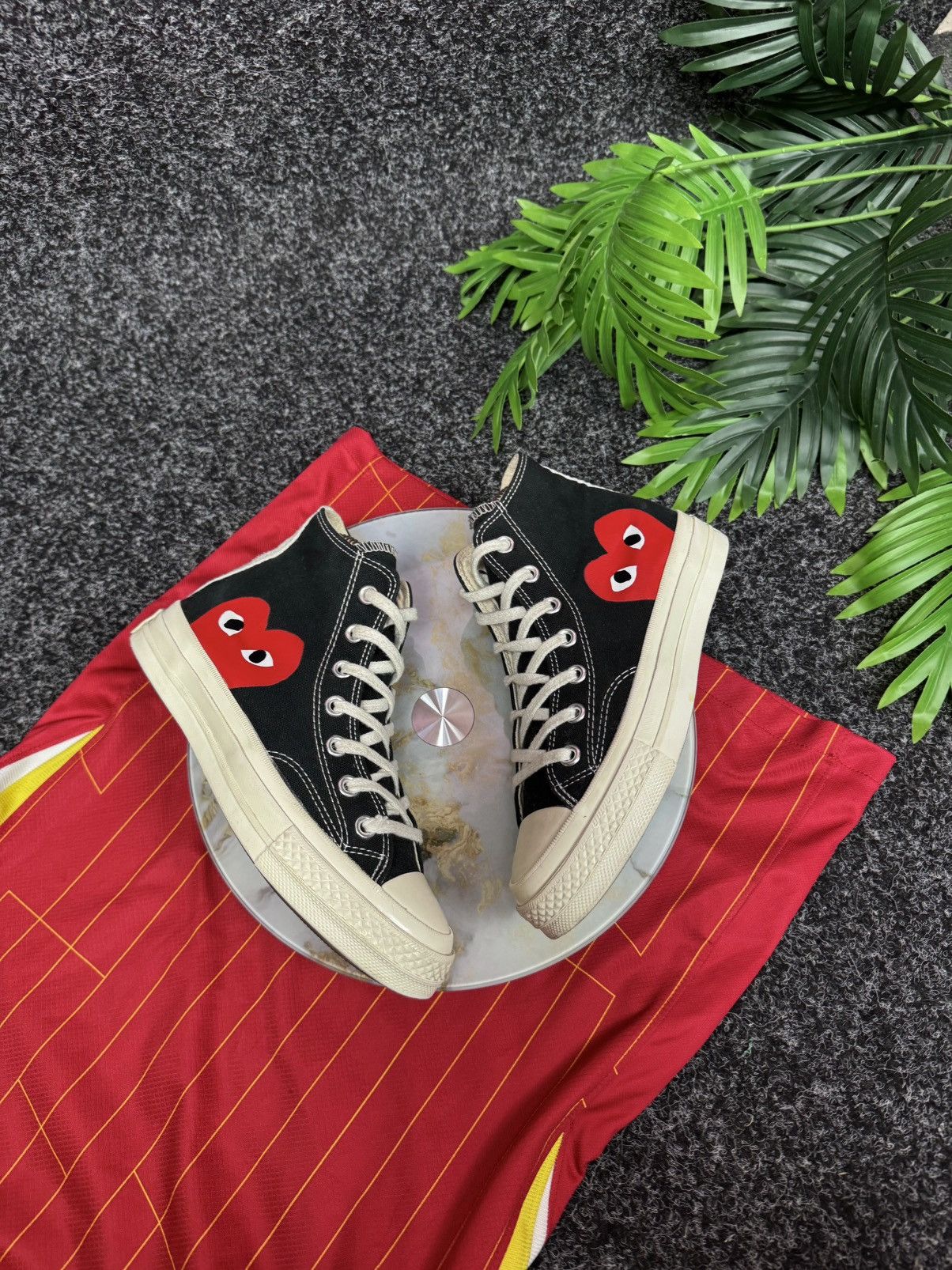 Comme des Garcons PLAY Comme des Garcons Play X Chuck 70 Shoes Black Size US 7 / IT 37 - 2 Thumbnail