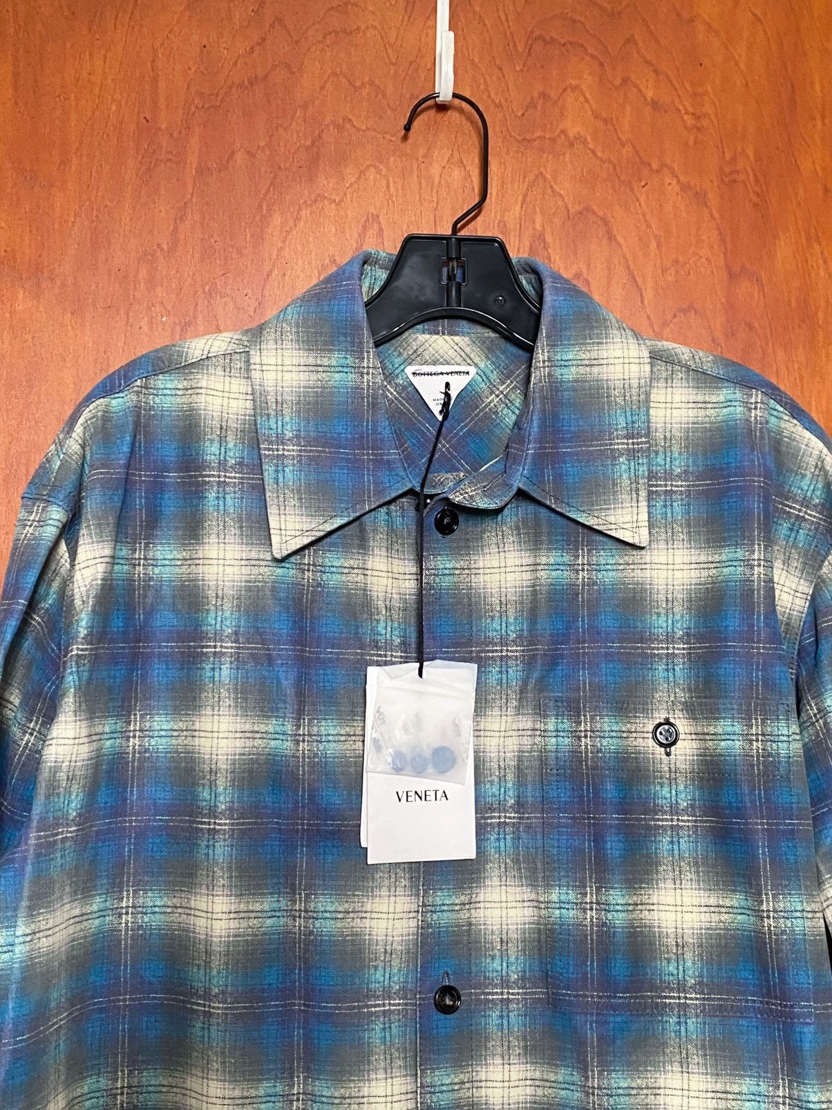 Bottega Veneta Bottega Veneta Leather Shirt size 50/us size 40 Size US M / EU 48-50 / 2 - 11 Thumbnail