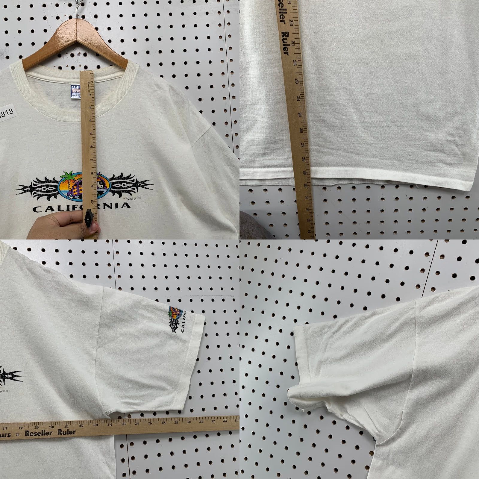 Vintage VINTAGE California Woody Wagon Surf Shirt Mens XL White Single Stitch USA Size US XL / EU 56 / 4 - 8 Thumbnail