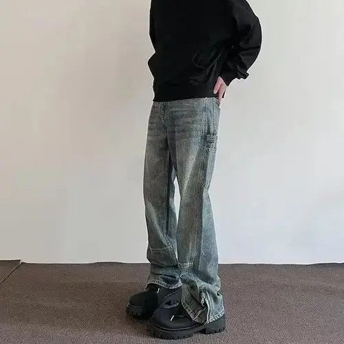 Jean Faded Wash Denim Jeans, Grunge Jeans, Opium Jeans Size US 32 / EU 48 - 2 Thumbnail