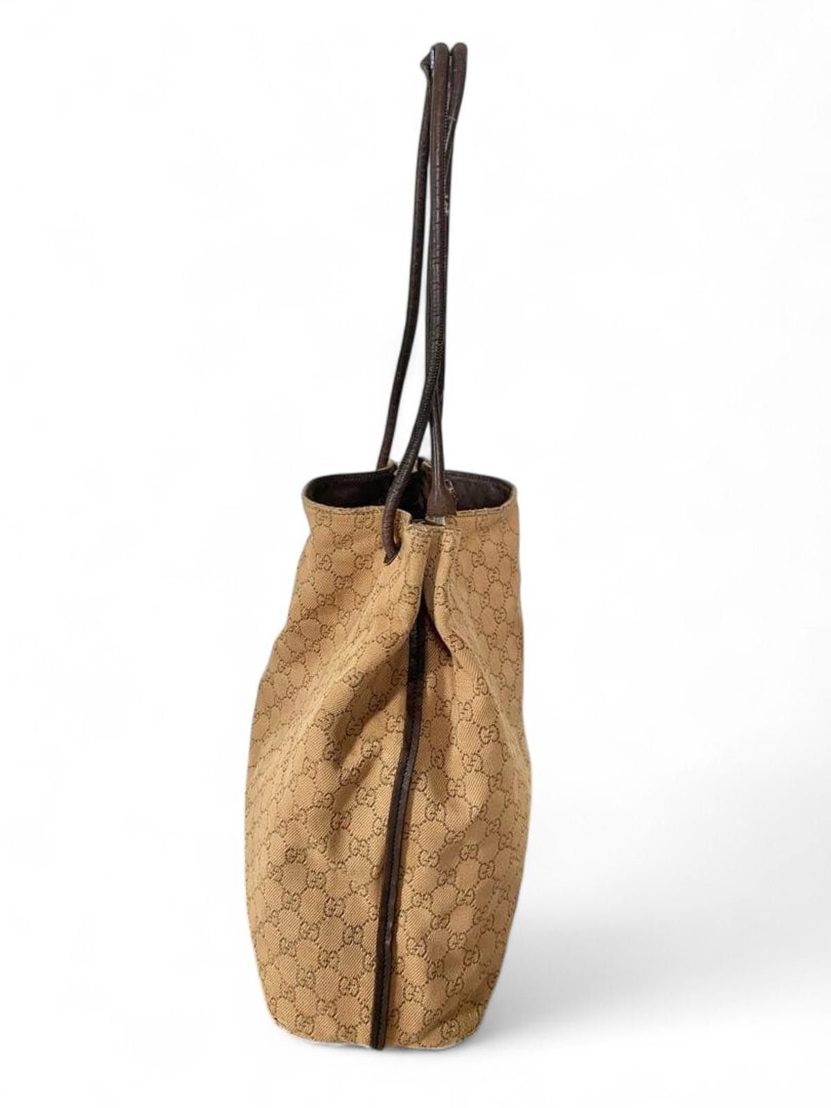 Gucci Gucci - Beige Monogram Canvas Shoulder Bag Size ONE SIZE - 4 Thumbnail