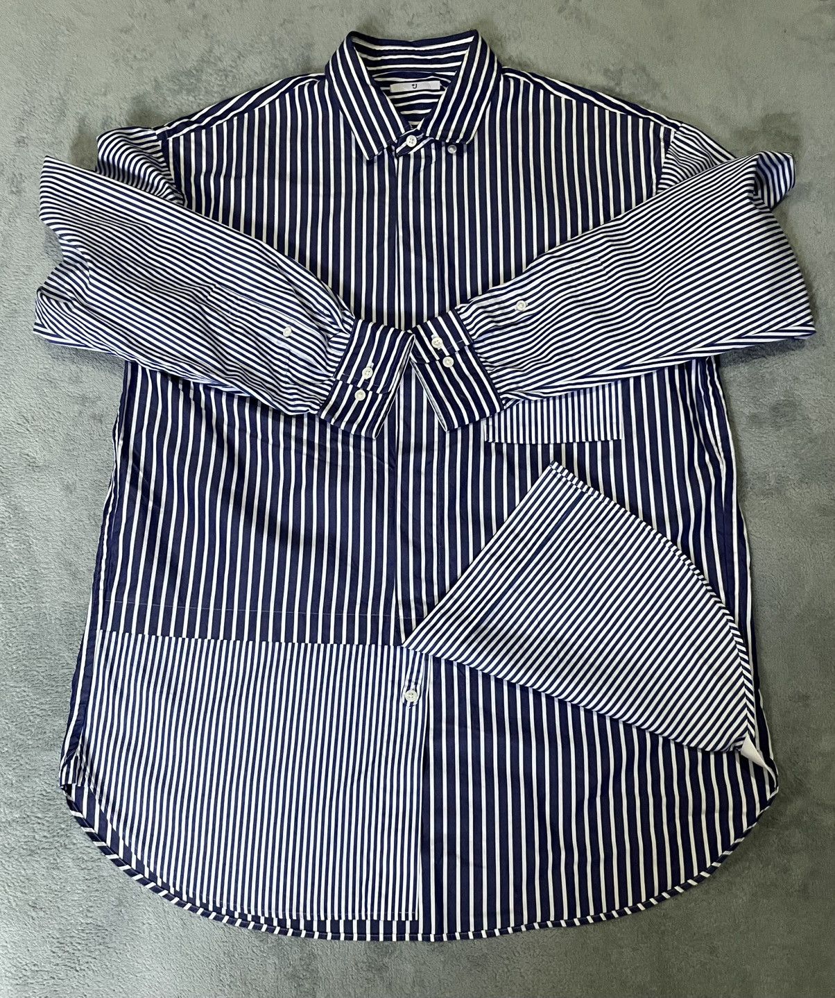 Jil Sander × Uniqlo Jil Sander x Uniqlo+J Supima Cottton Striped Shirt Size US M / EU 48-50 / 2 - 4 Thumbnail
