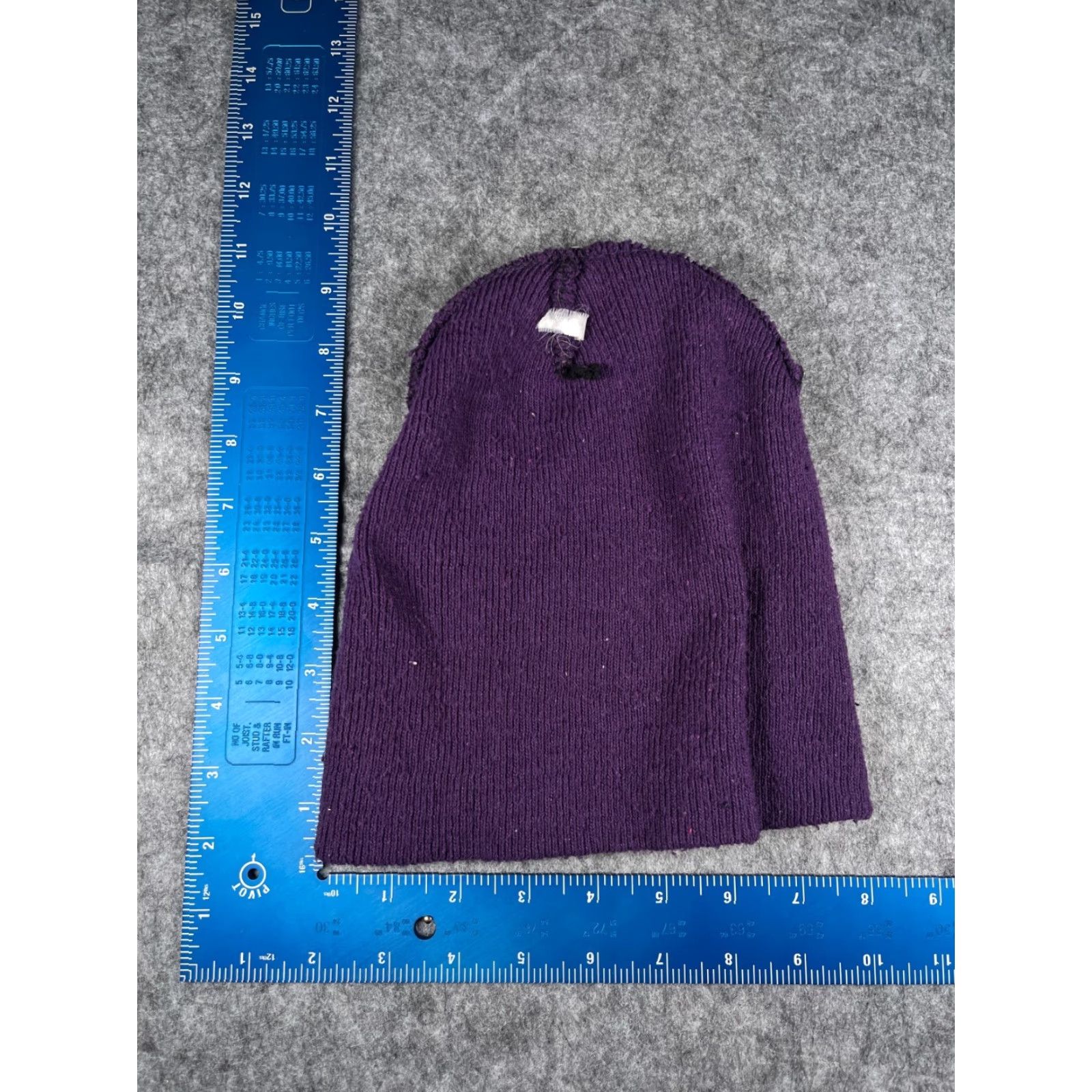 Vintage Womens Beanie Hat - Knit Toque, One Size, Purple, 100% Acrylic, Outdoor Ski Gear, Fall Winter, Adult Women Size ONE SIZE - 5 Thumbnail