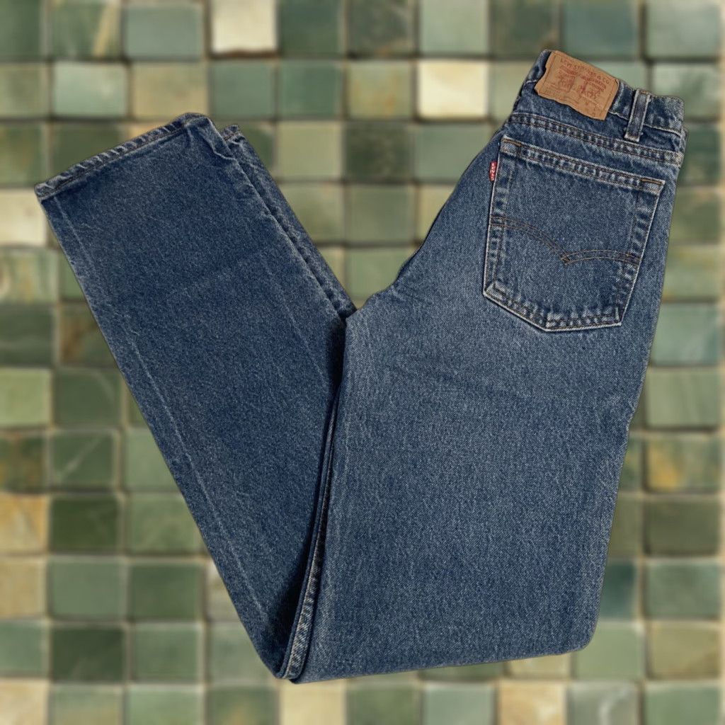 Levi's VINTAGE Levi's Student 706-0217 Jeans 28W 34L Straight Blue 80s Mens Incredible Cond Size US 28 / EU 44 - 1 Thumbnail