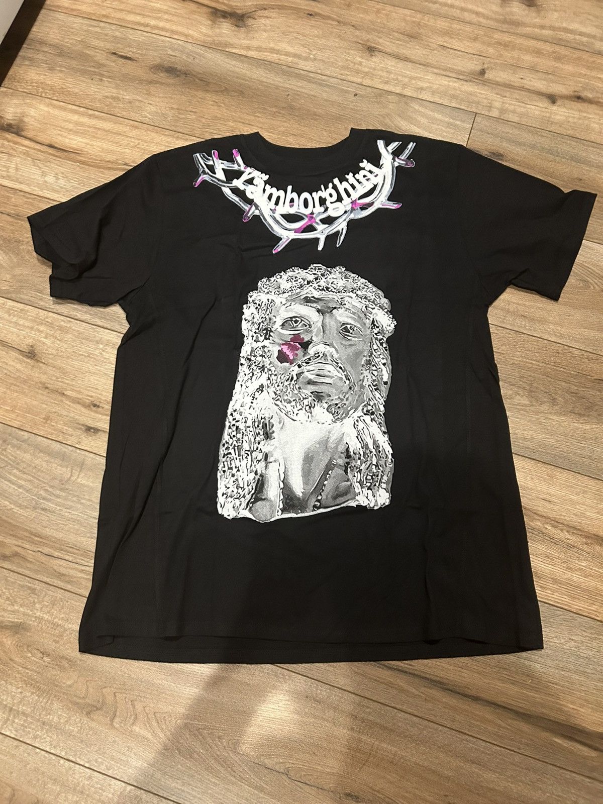 Vlone Vlone Yamsday Jesus Piece Black Size XL Size US XL / EU 56 / 4 - 1 Thumbnail