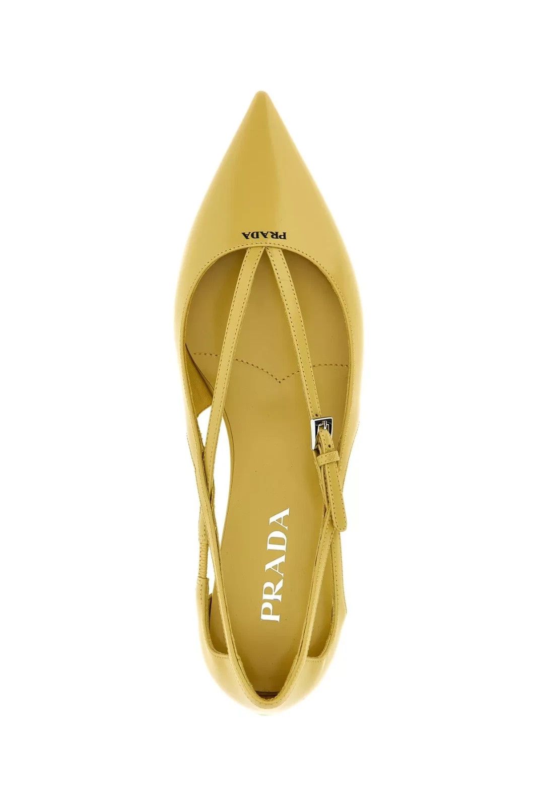 Prada PRADA Yellow Leather Ballerina Flats New & Authentic Size US 8 / IT 38 - 4 Thumbnail
