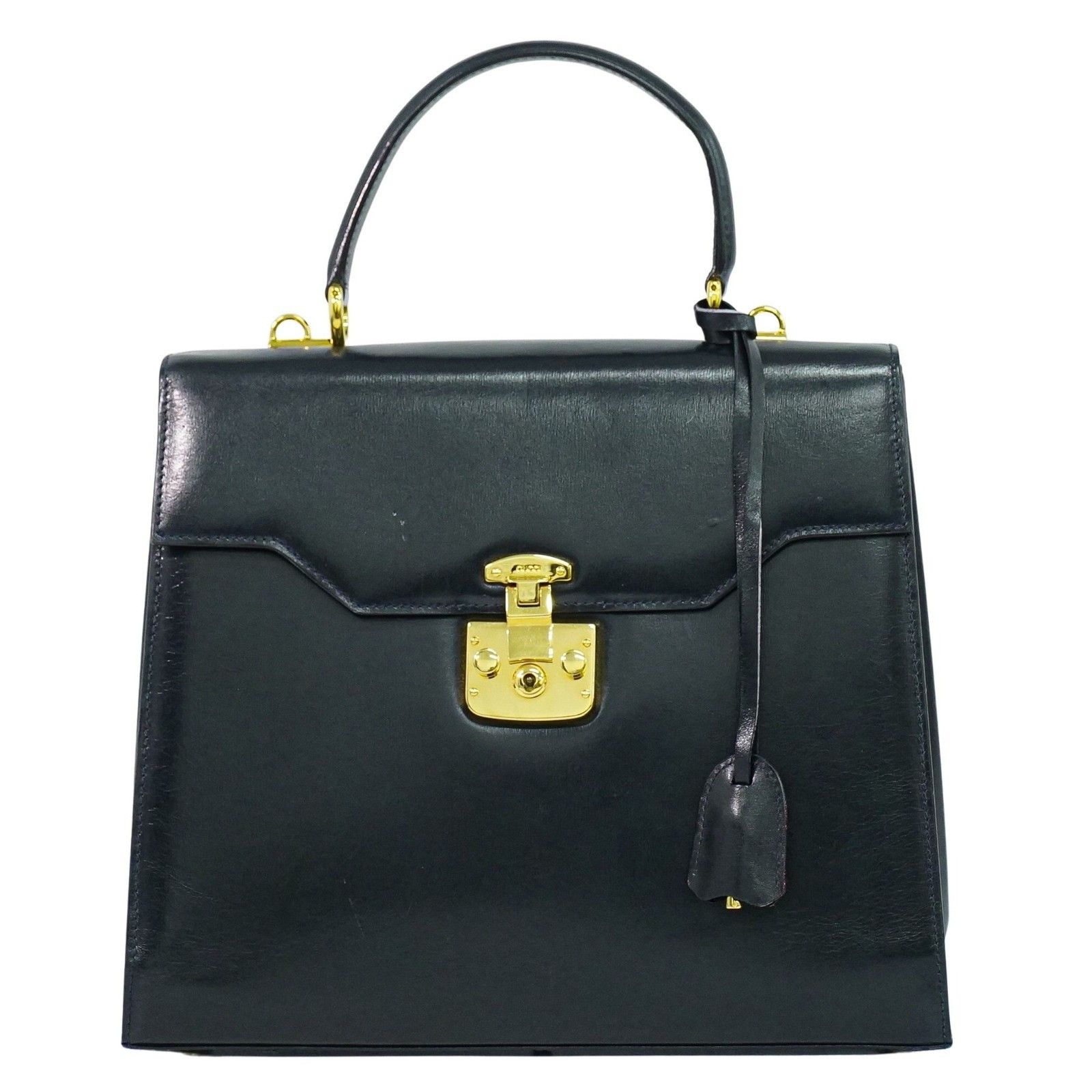 Gucci Gucci Vintage Lady Lock Top Handle Leather Size ONE SIZE - 1 Thumbnail