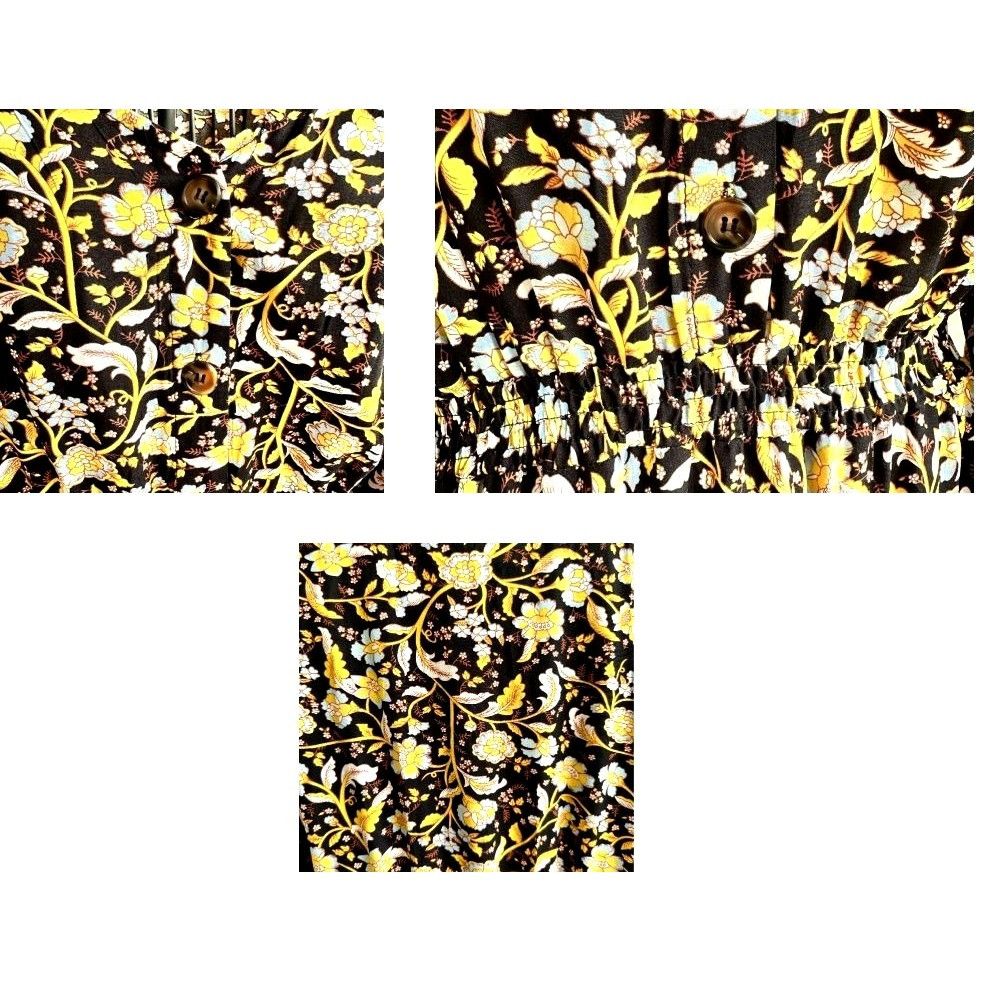 Other NWT Prettygarden Maxi Dress Large Yellow Black Floral Prairi Size L / US 10 / IT 46 - 11 Thumbnail
