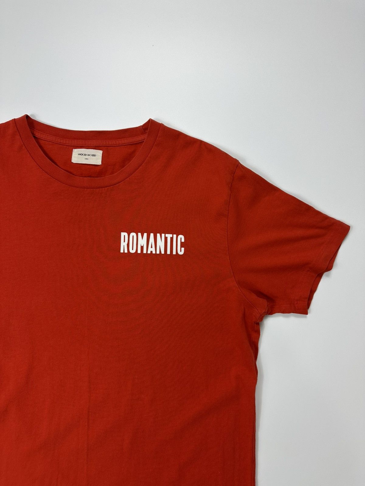 Wood Wood Wood Wood Romatic T-shirt Red Logo Size US L / EU 52-54 / 3 - 7 Thumbnail