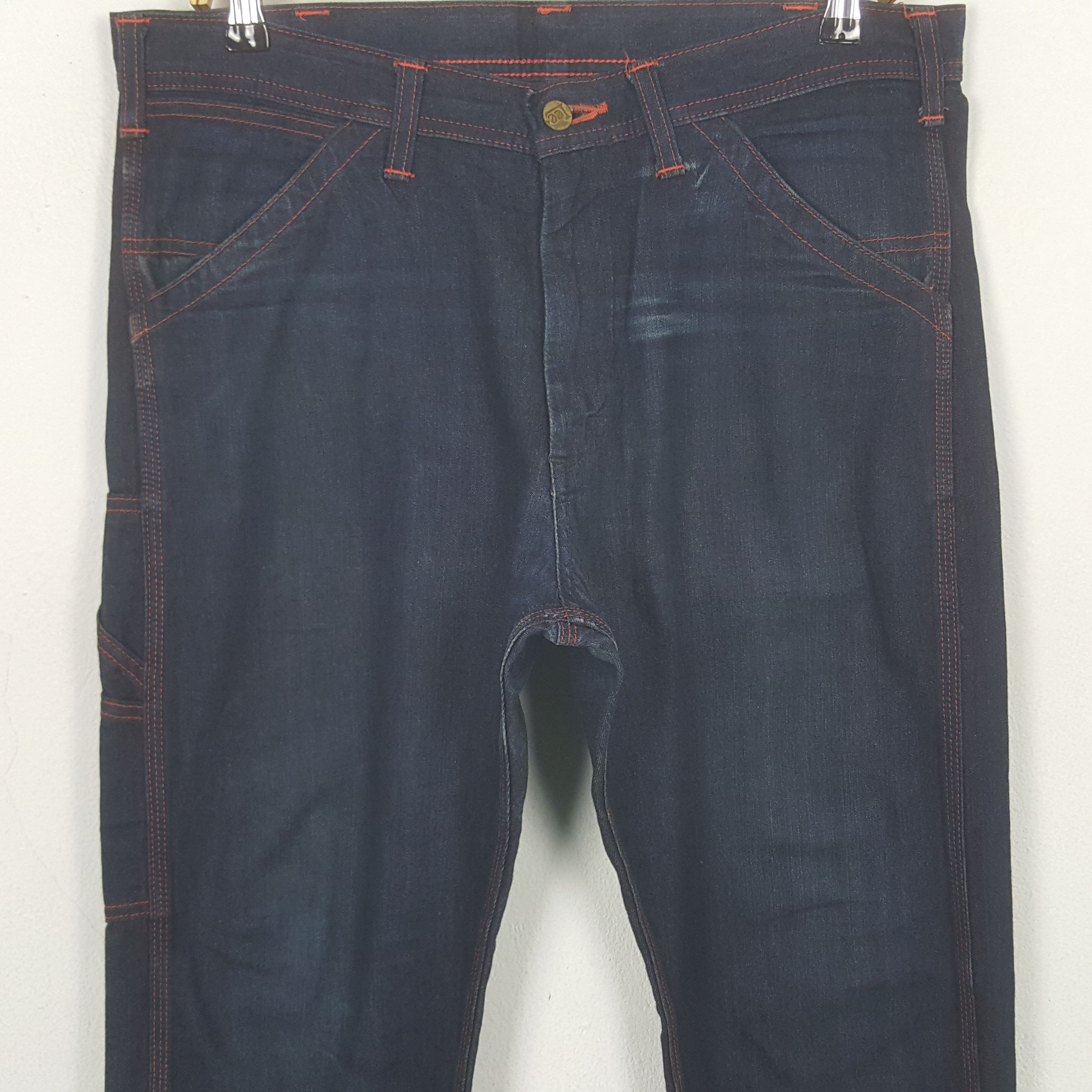 Lee Vintage Lee Japan Thread Pink Denim Jeans Size US 35 - 2 Thumbnail