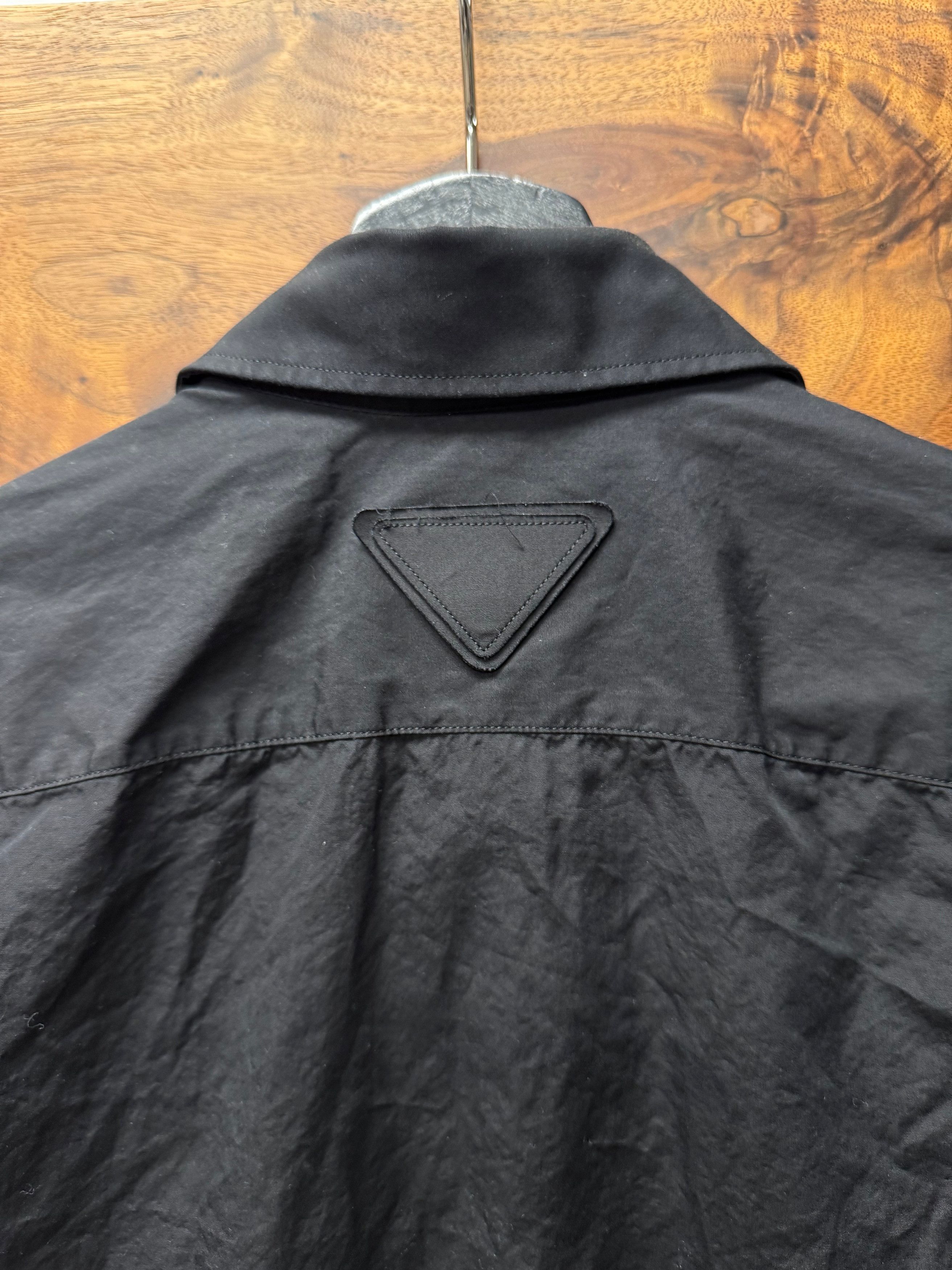 Prada Prada Black ‘Saffiano’ Emblem Button Up Shirt Size US M / EU 48-50 / 2 - 4 Thumbnail