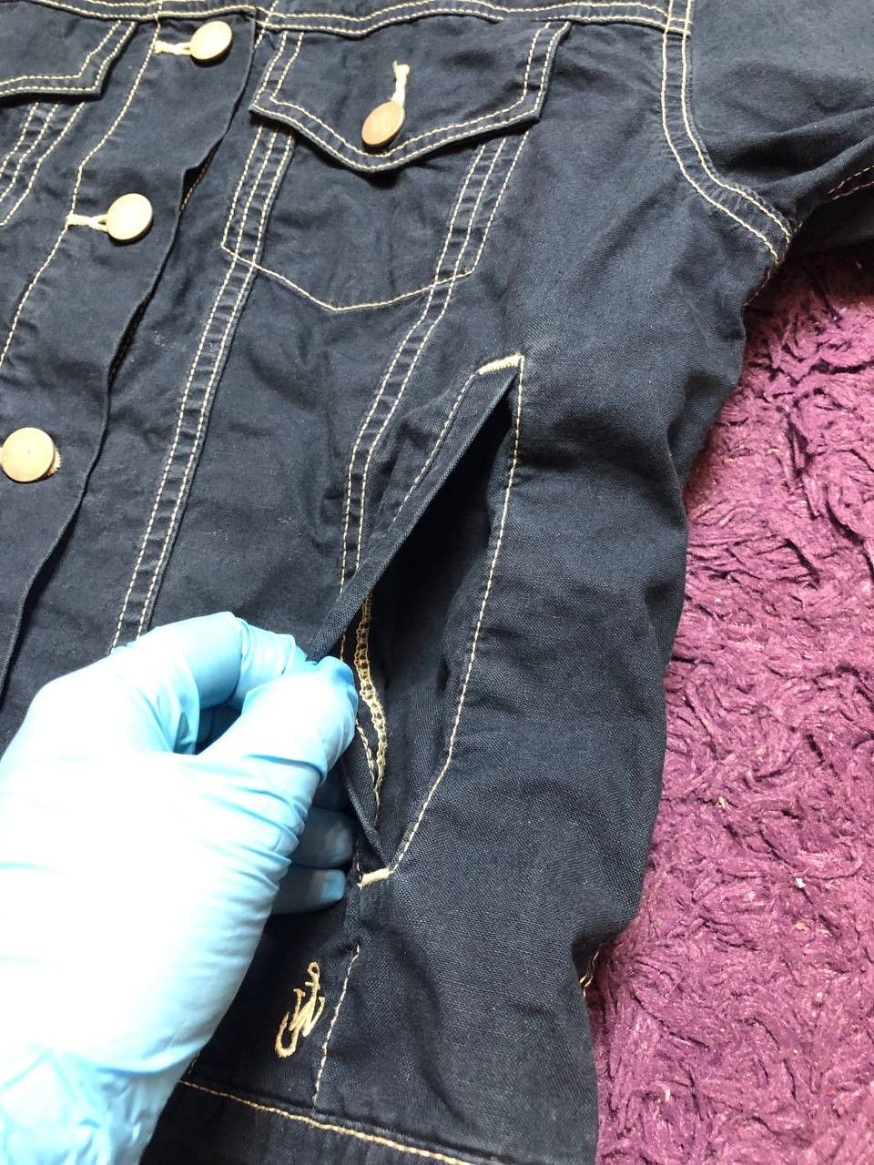 JW Anderson × Uniqlo UNIQLO JW Anderson Padded JEANS Jacket in Navy Blue Size XS / US 0-2 / IT 36-38 - 12 Thumbnail
