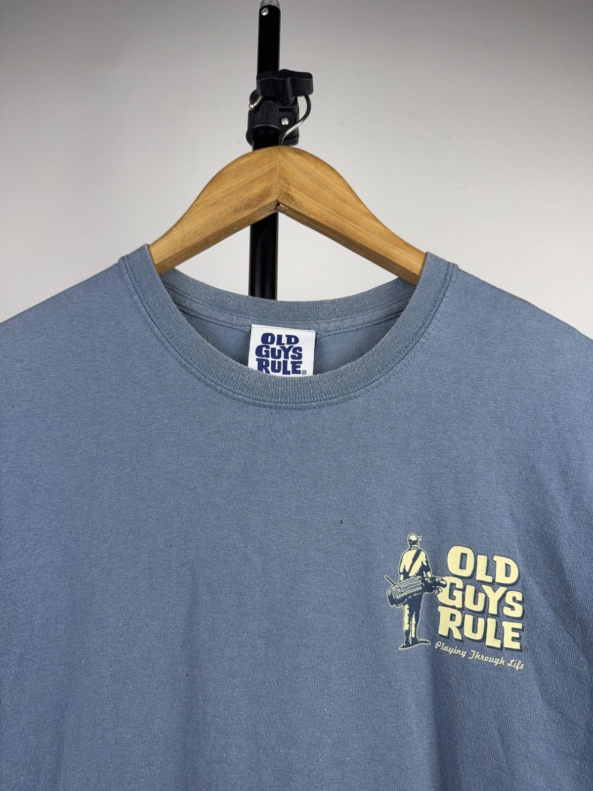 Vintage Vintage 00s Old Guys Rule Golf Graphic T-Shirt Blue Men’s M Size US M / EU 48-50 / 2 - 3 Thumbnail