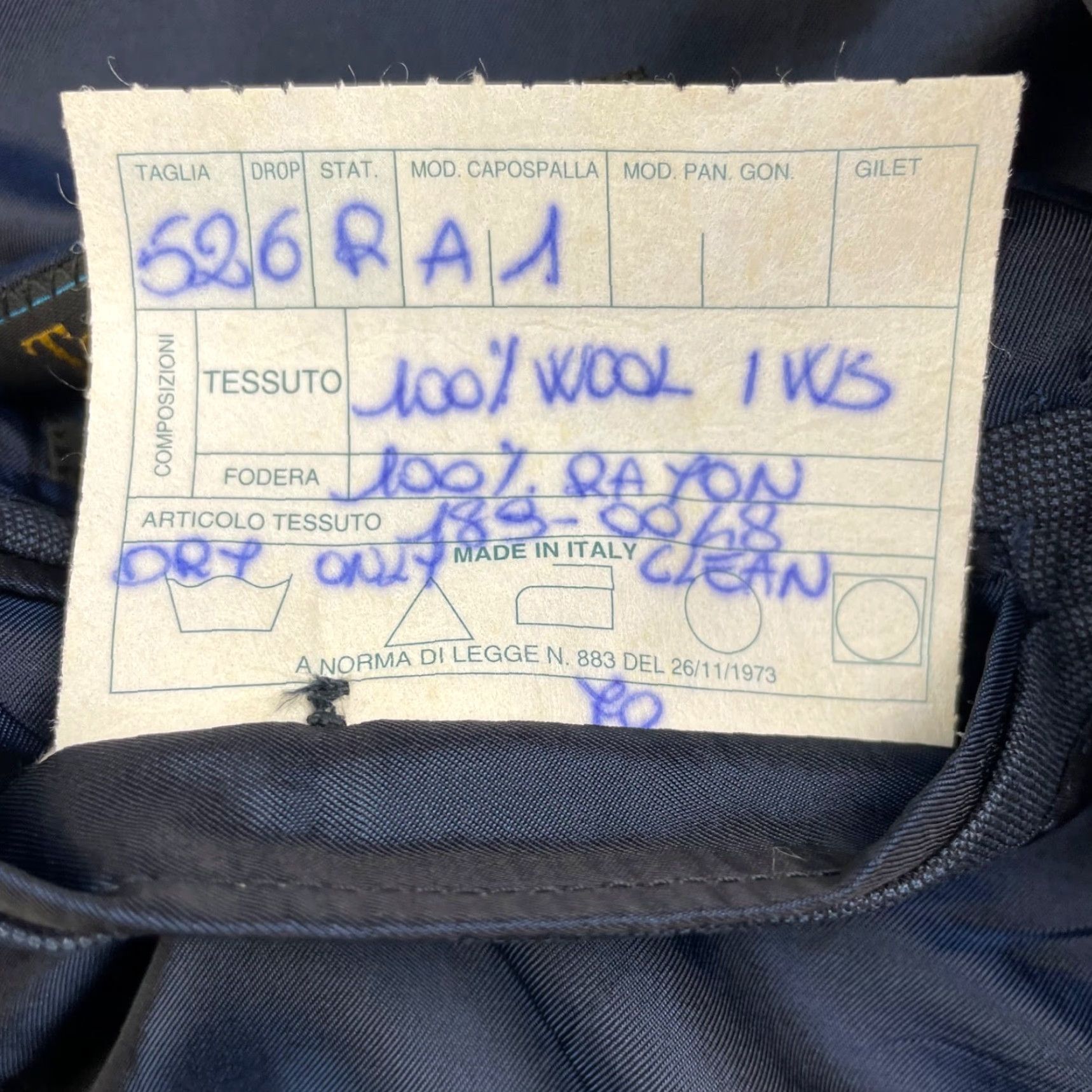 Ermenegildo Zegna Ermenegildo Zegna Blazer Men Navy Blue 42R 100% Wool Double Breasted Six-Button Notch Lapel Jacket/Coat Regular Length Size 42R - 7 Thumbnail