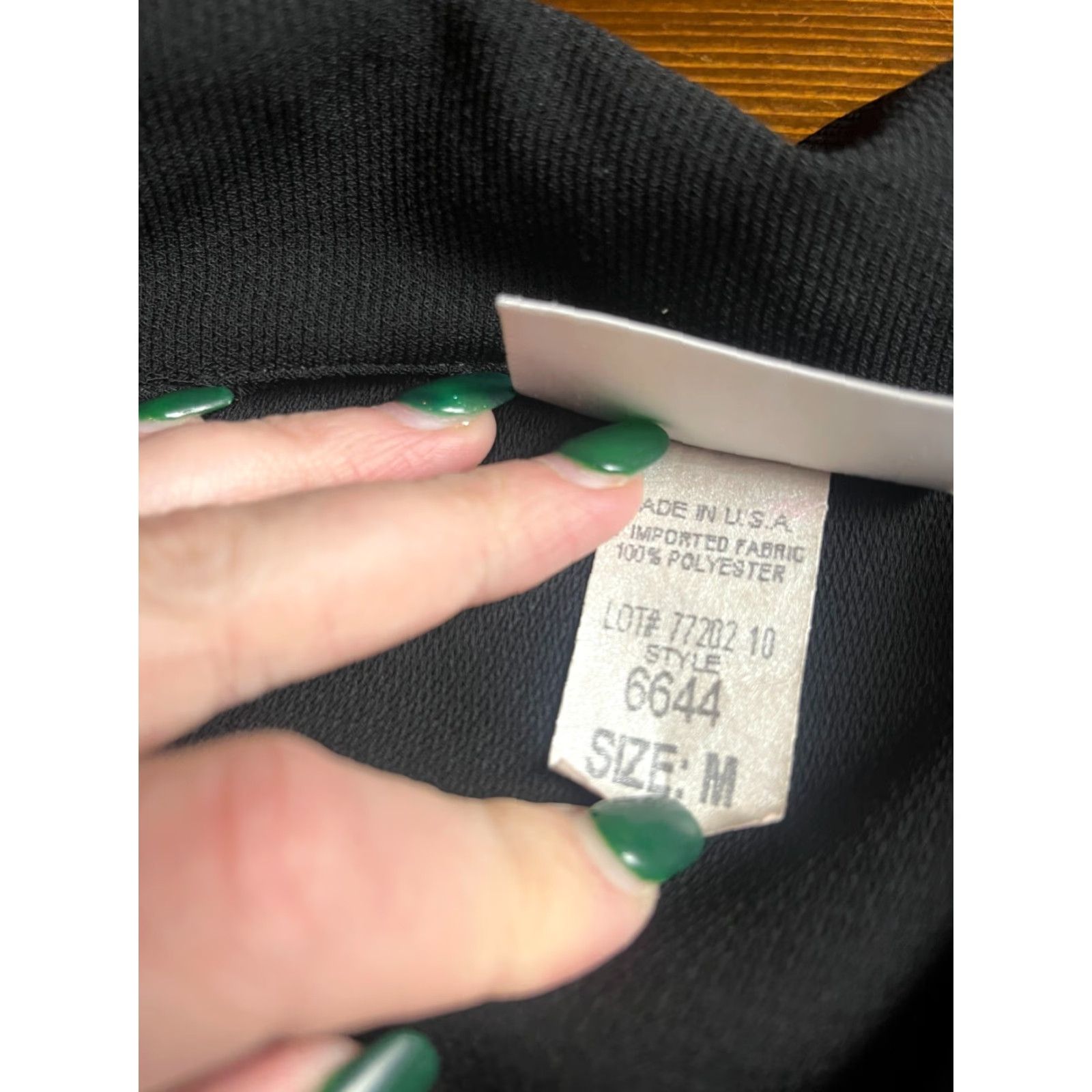 GRAFF VINTAGE Graff Shirt Women's Medium Black Button Up Shoulder Pads Modern Casual Regular Womens Size M / US 6-8 / IT 42-44 - 8 Thumbnail