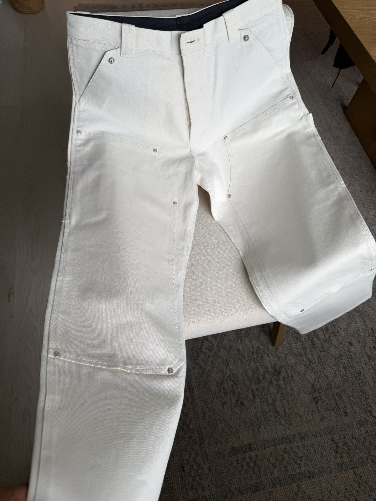 Chrome Hearts Chrome Hearts Carpenter Pants with extra hardware rivets Size US 36 / EU 52 - 14 Thumbnail