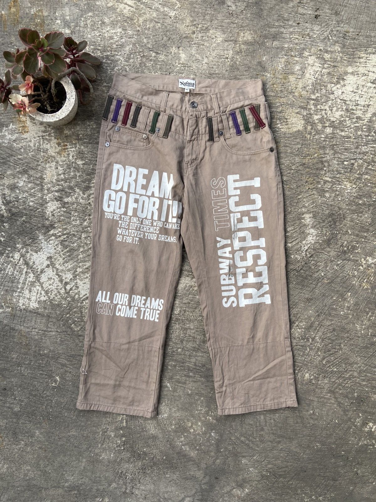 Beauty Beast 2000s Nylaus - Japan Double Waist Pants Size US 32 / EU 48 - 1 Thumbnail