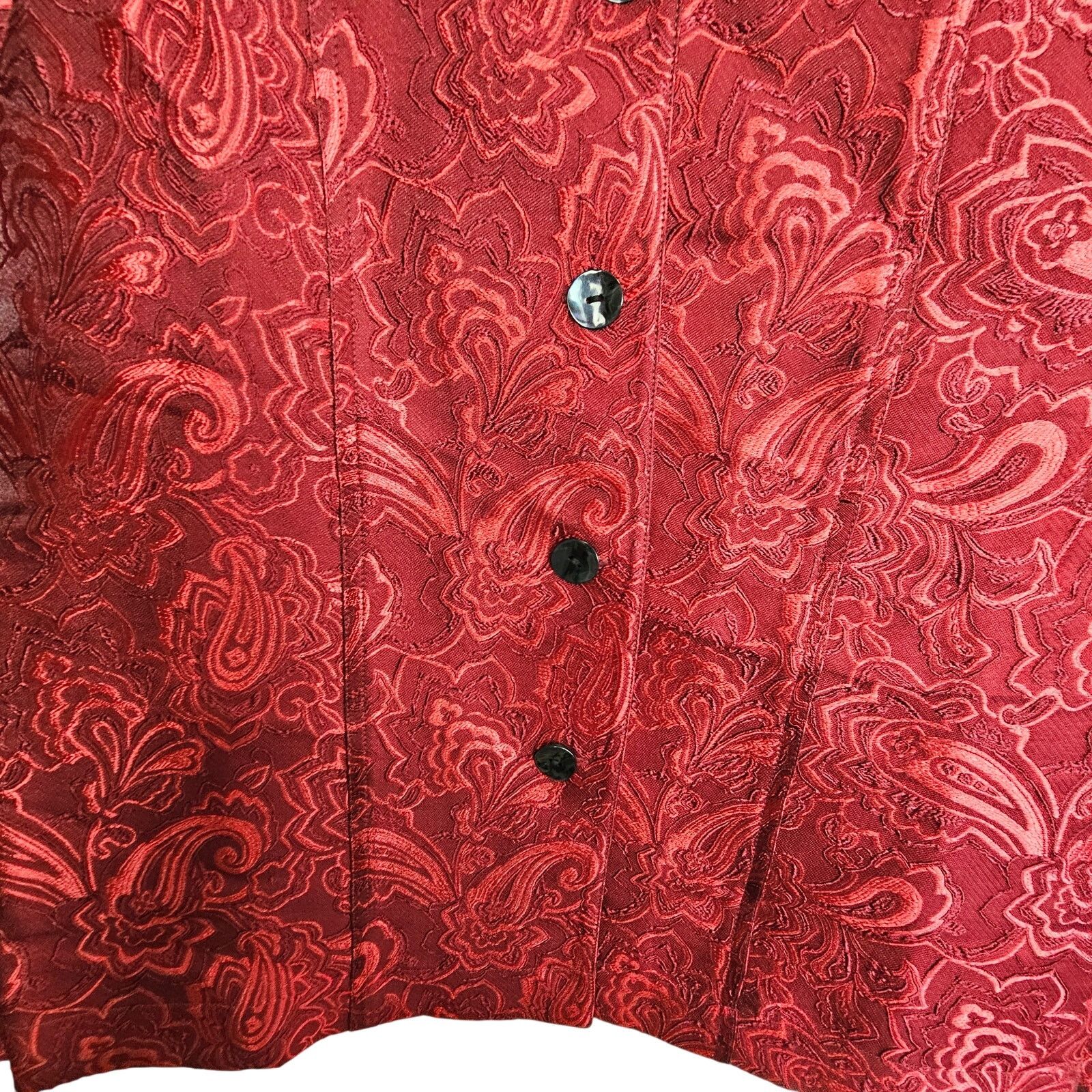 Coldwater Creek Coldwater Creek Womens Joy Melodies Paisley Brocade Jacket L Size L / US 10 / IT 46 - 3 Thumbnail