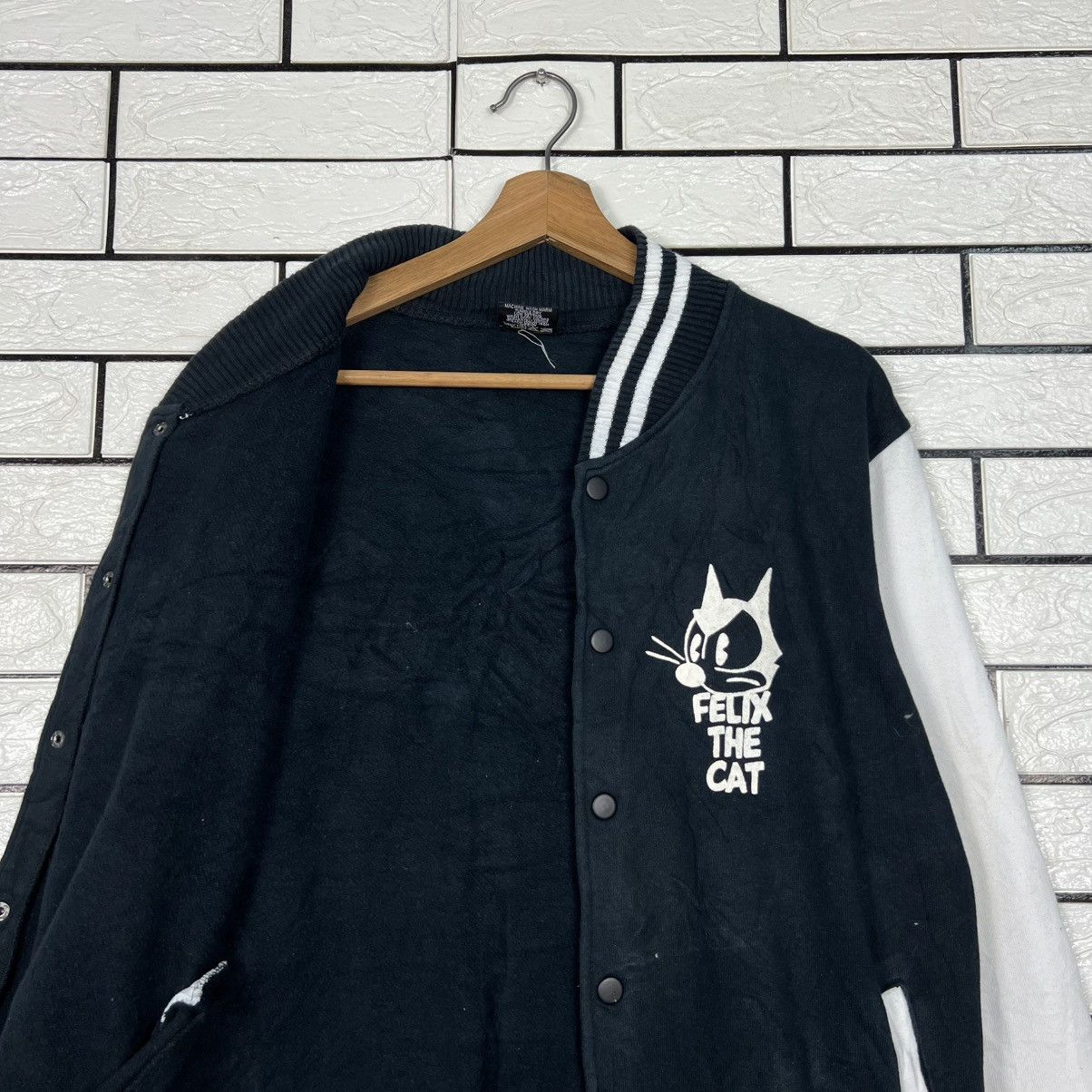 Felix MOONEYES Felix The Cat Big Logo Varsity Jacket #4286-C195 Size US M / EU 48-50 / 2 - 13 Thumbnail