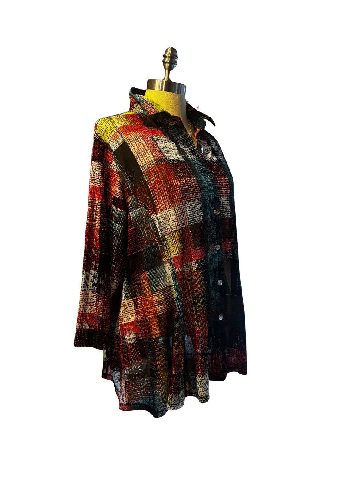 Other Women’s colorful Blouse.wt1203 Size XL / US 12-14 / IT 48-50 - 7 Thumbnail