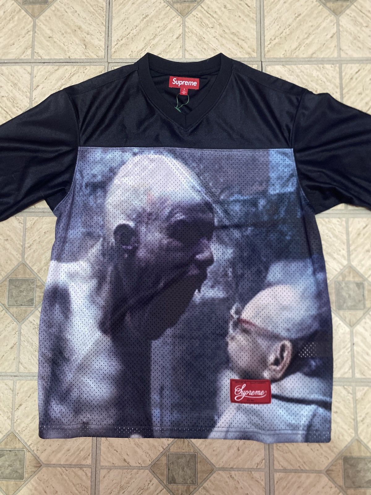 Supreme Supreme x Aphex Twin FootBall Jersey 'Black' | Grailed