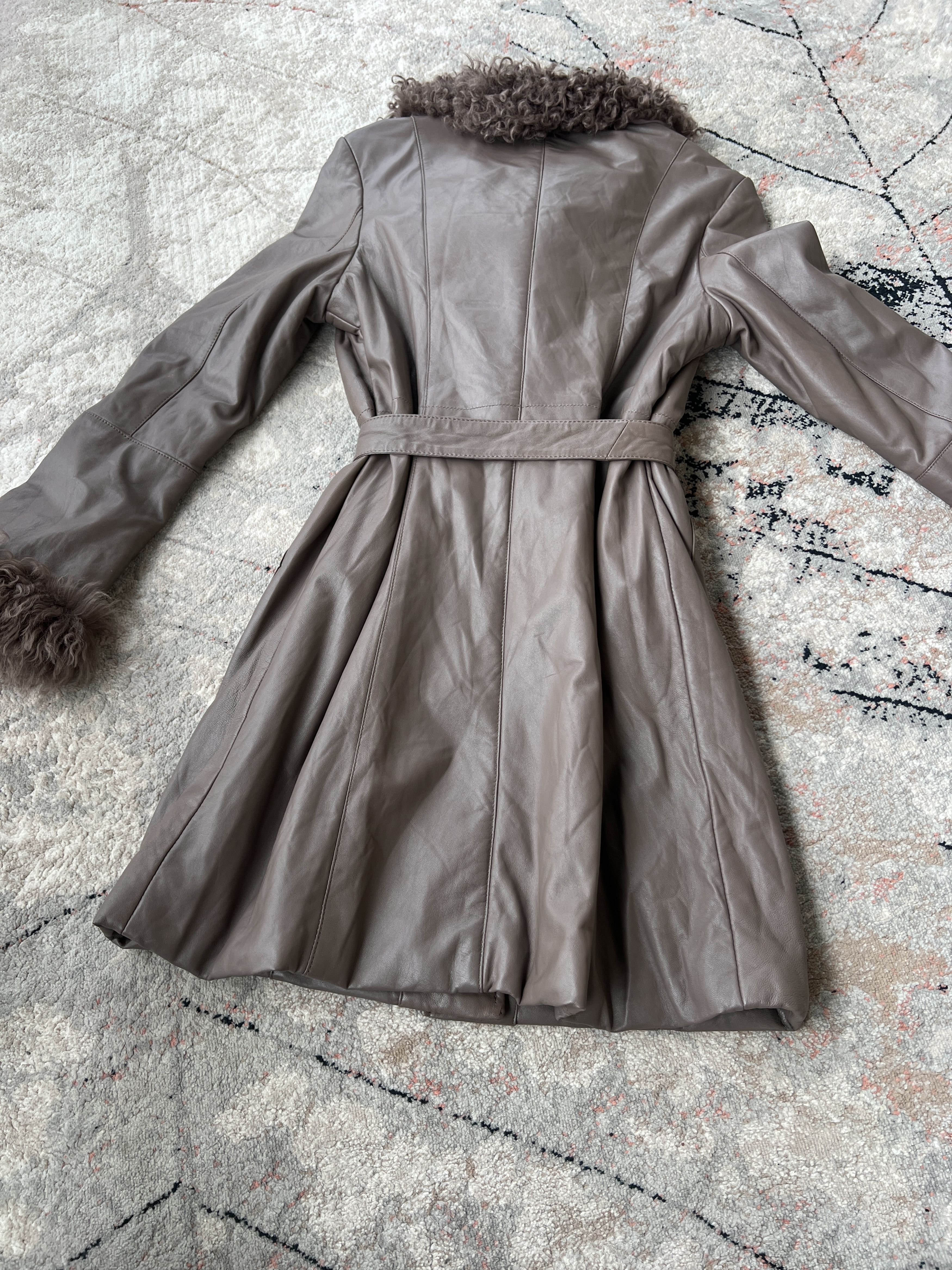 Burberry Burberry Leather Coat Size S / US 4 / IT 40 - 5 Thumbnail