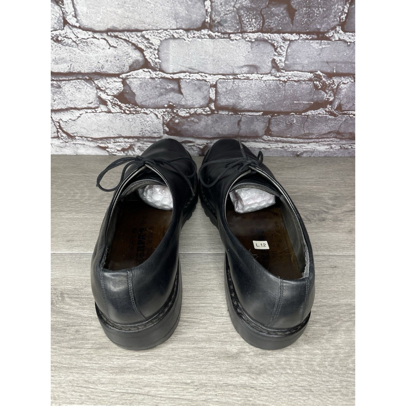 Mephisto Mephisto Sherpa's Black Leather Lace Up Heel Oxfords Shoes M Size US 10.5 / EU 43-44 - 5 Thumbnail