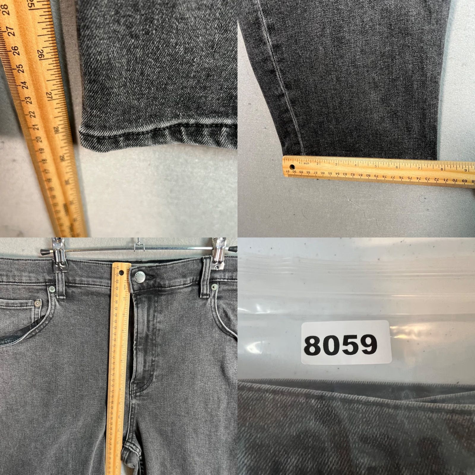 Everlane EVERLANE Straight-Leg Jeans Gray Adult 40 x 29 Cotton Blend Denim Mens Size US 40 / EU 56 - 8 Thumbnail