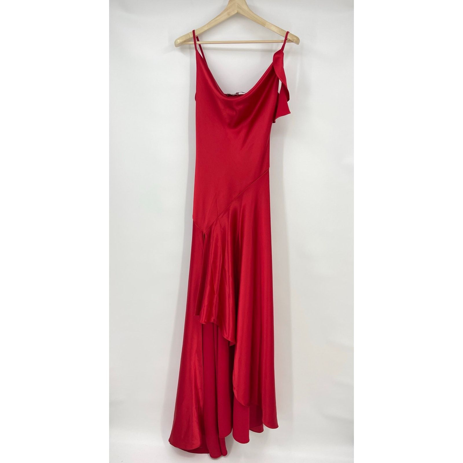 BIMBA Y LOLA Bimba y Lola x Palomo Spain | NWT Red Satin Maxi Dress M Size M / US 6-8 / IT 42-44 - 4 Thumbnail
