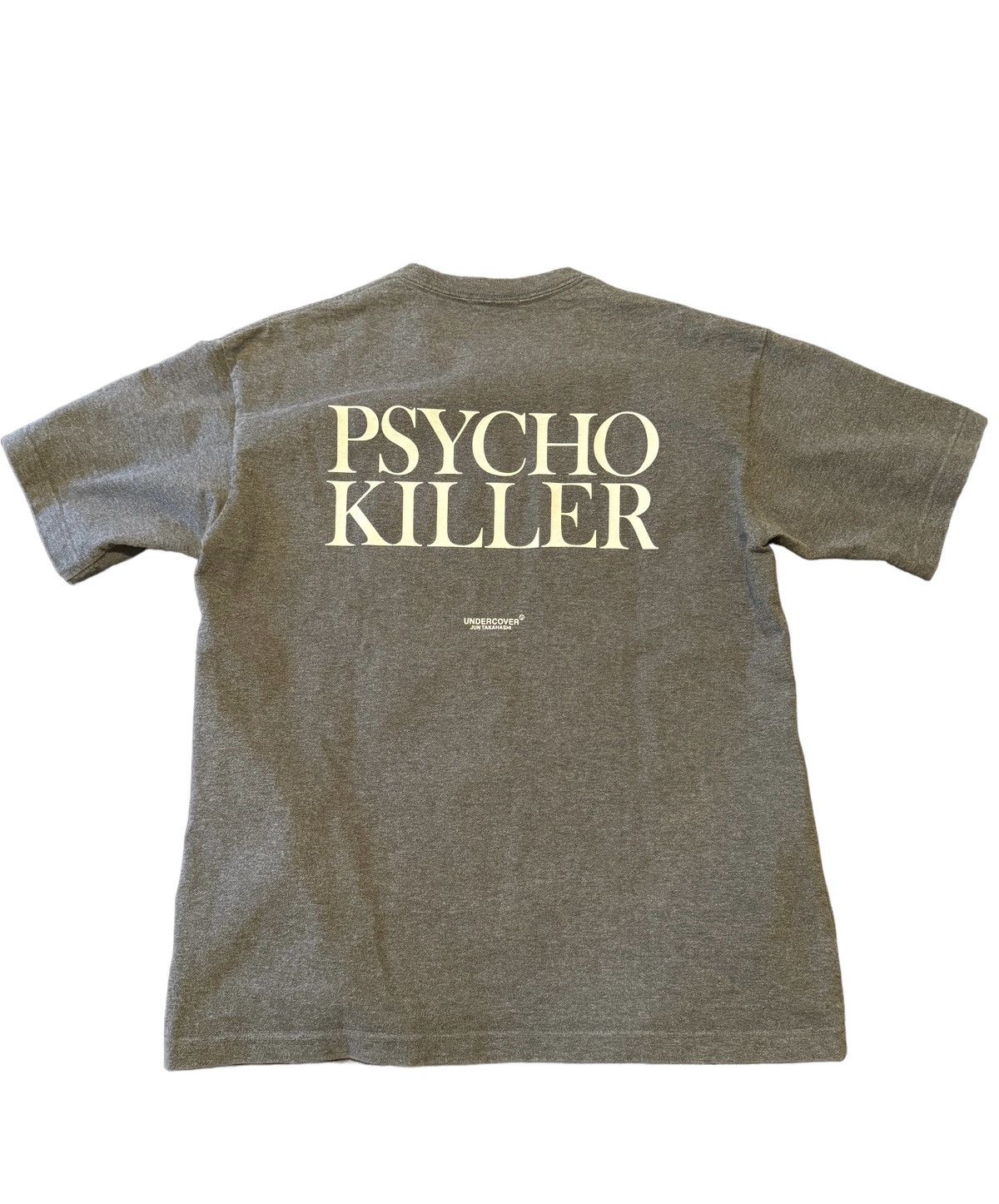 PSYCHO グレー Tシャツ TAPPEI EC限定]アーカイブカレッジロゴ 7分丈 Tシャツ｜Psycho Bunny