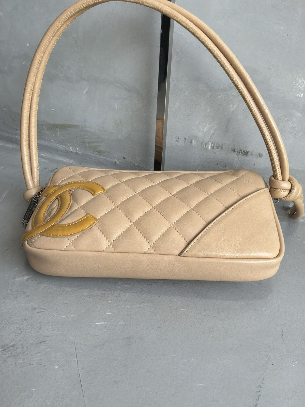 Chanel Chanel - Beige Ligne Cambon Pochette Size ONE SIZE - 12 Thumbnail
