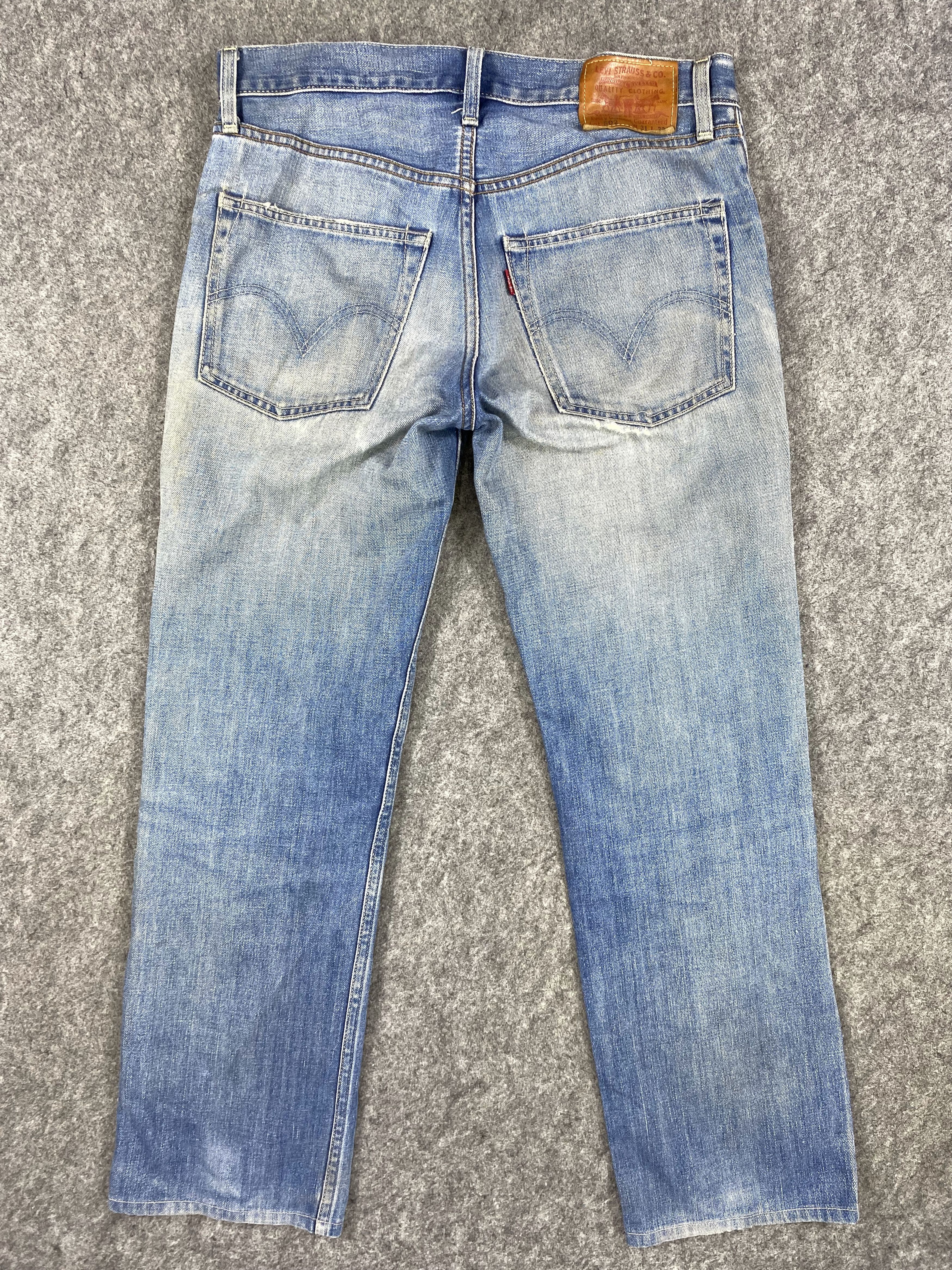 Levi's Blue Distressed Vintage Levi's 502 33x29 Denim -JN1207 Size US 33 - 2 Thumbnail