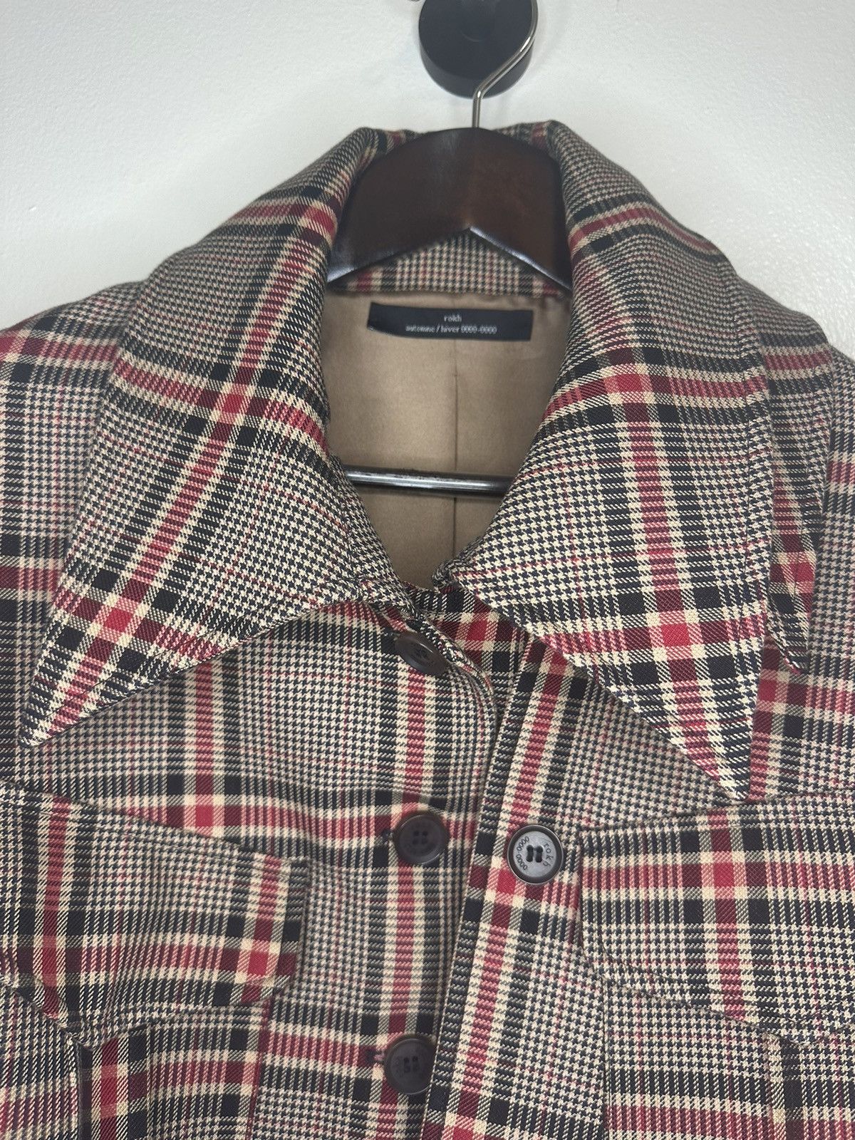 rokh Rokh Tartan Layered Coat Size M / US 6-8 / IT 42-44 - 6 Thumbnail